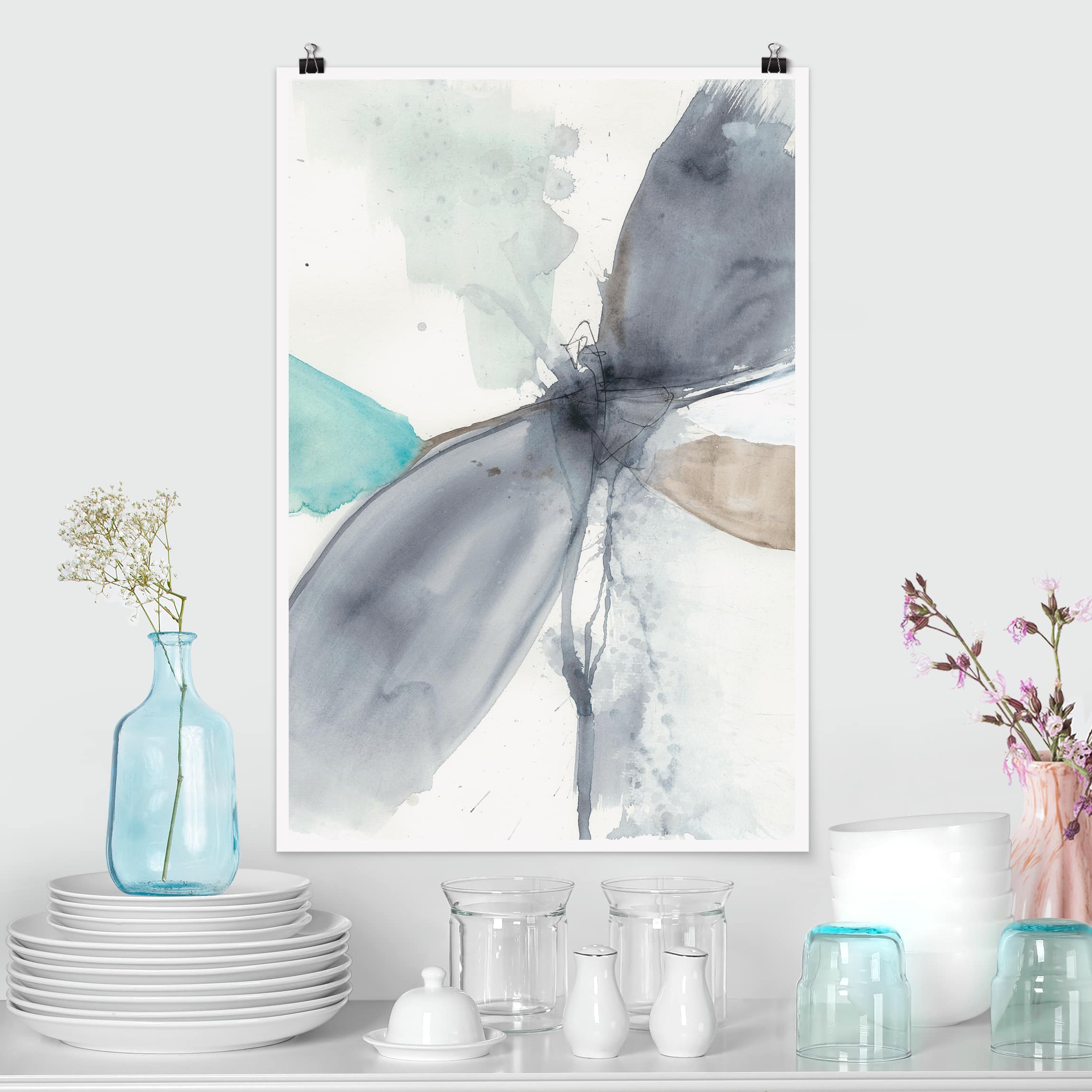 Poster - Hochformat Libellentanz I