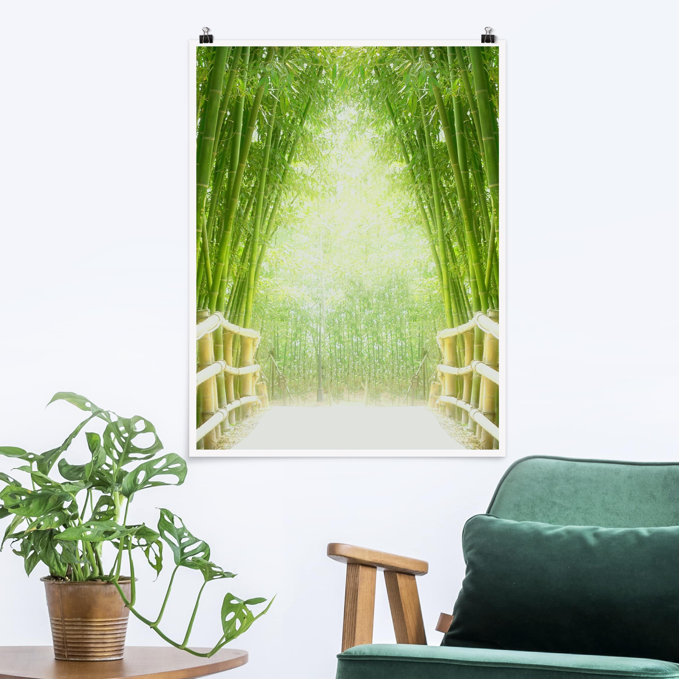 Poster - Hochformat Bamboo Way