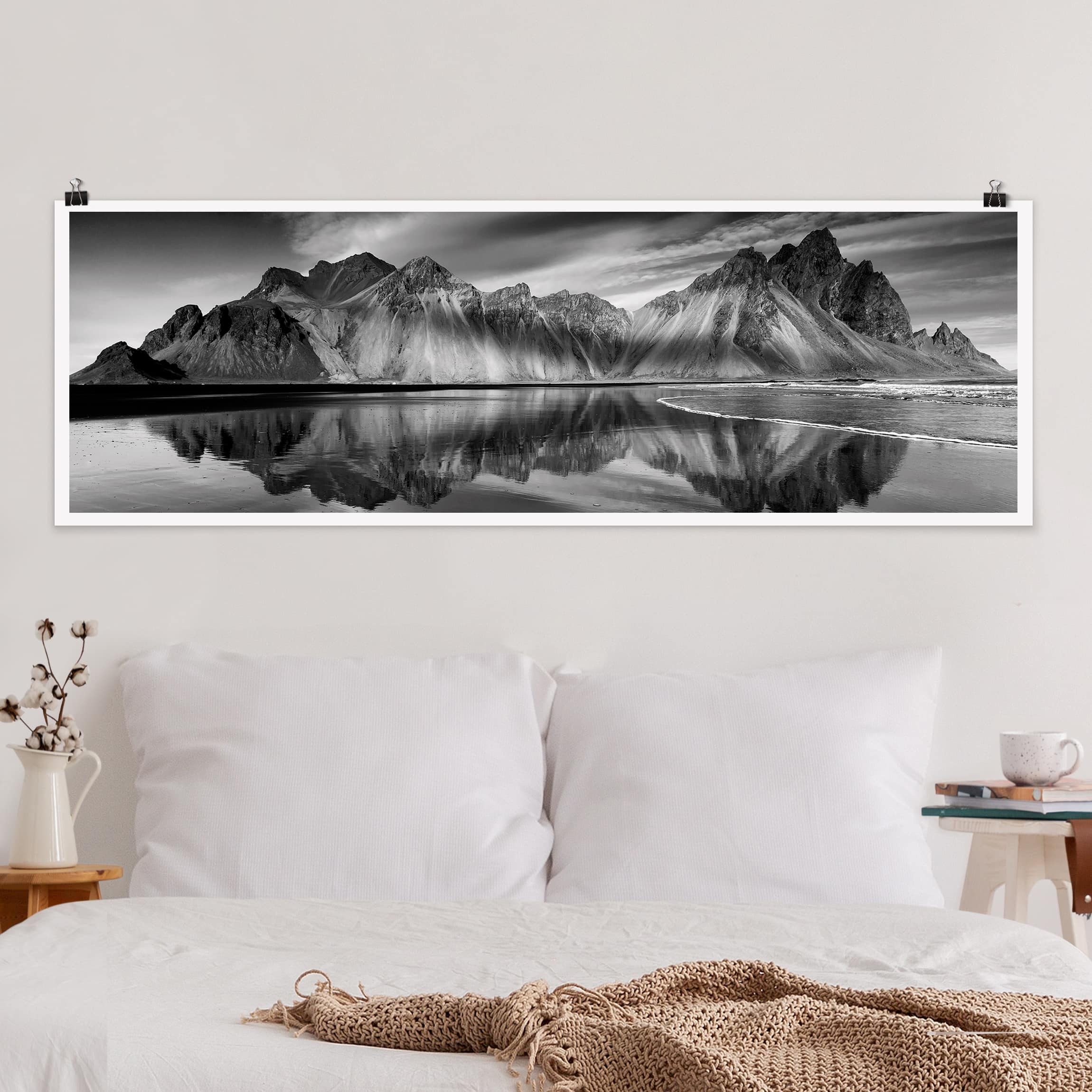 Panorama Poster Vesturhorn in Island