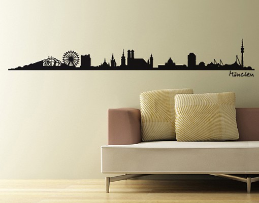 Wandtattoo No.SF476 München Skyline