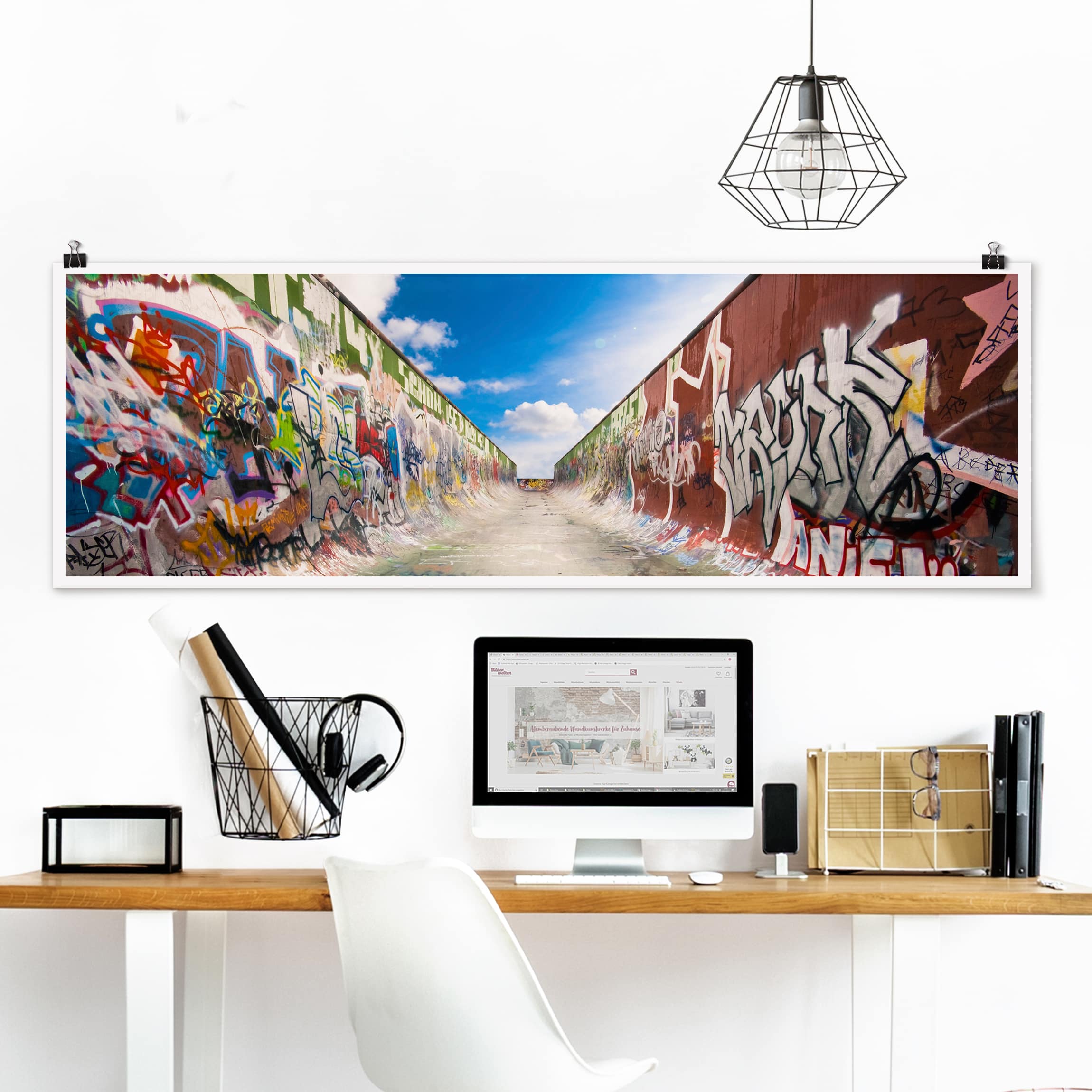 Panorama Poster Skate Graffiti