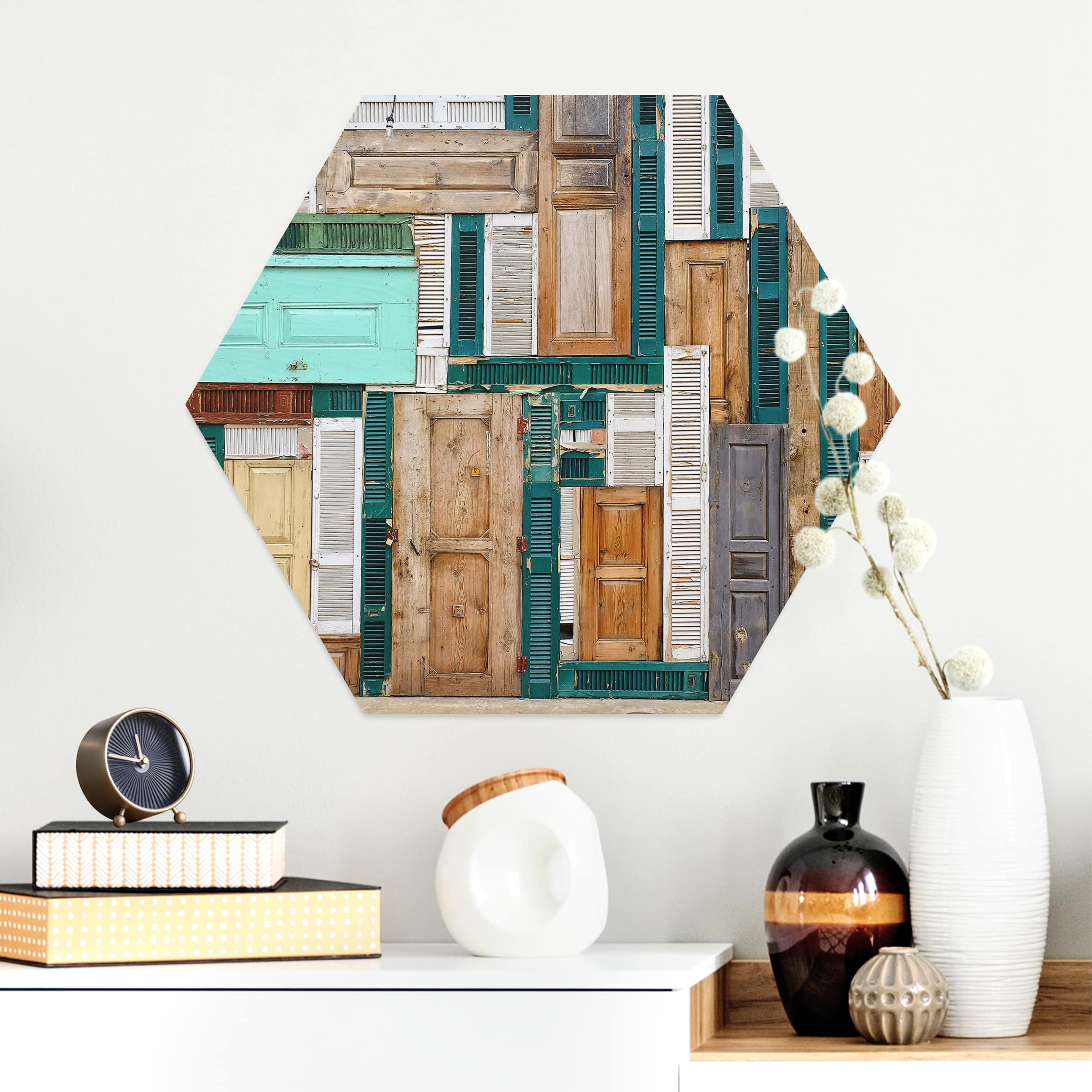 Hexagon-Alu-Dibond Bild The Doors