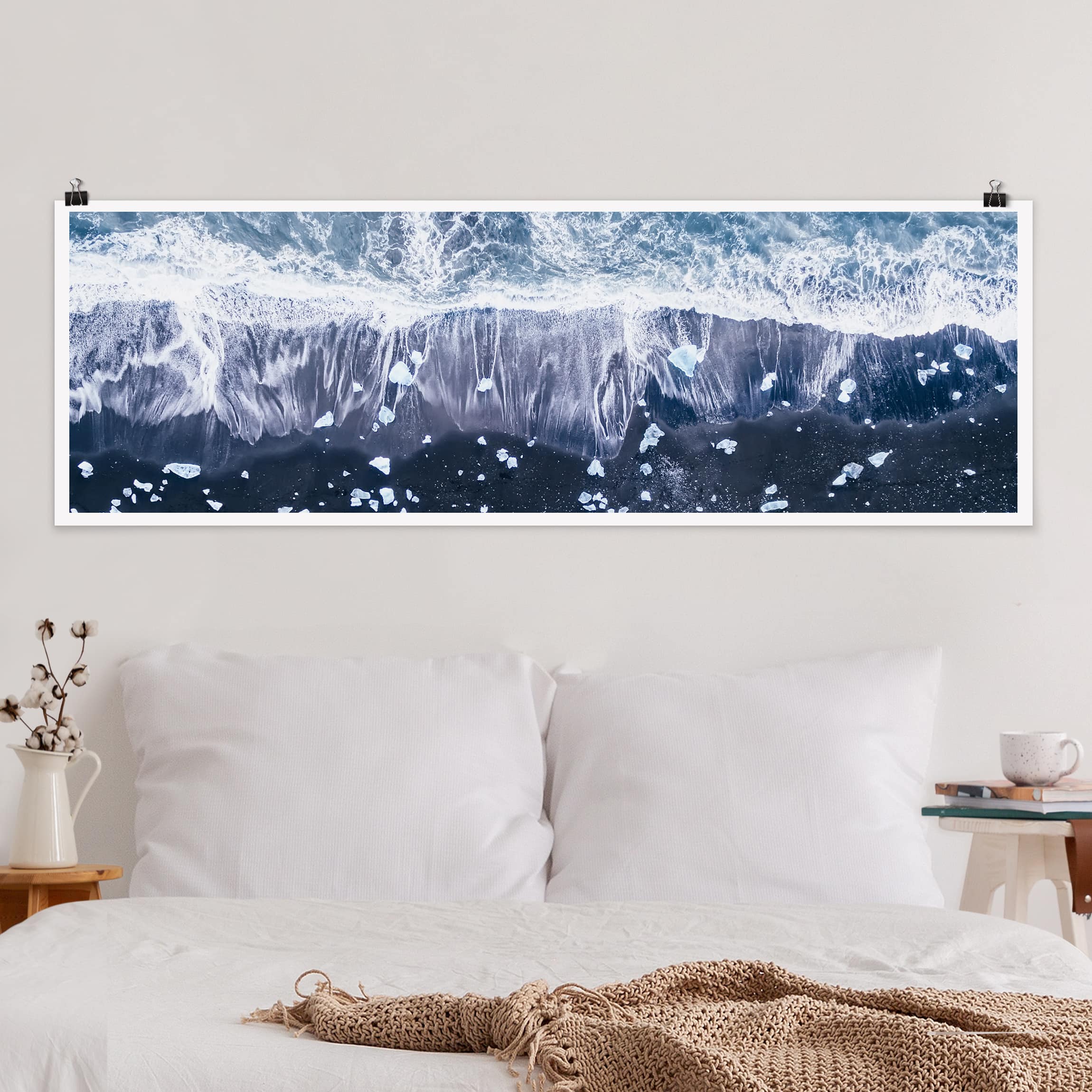 Panorama Poster Luftbild - Jökulsárlón in Island