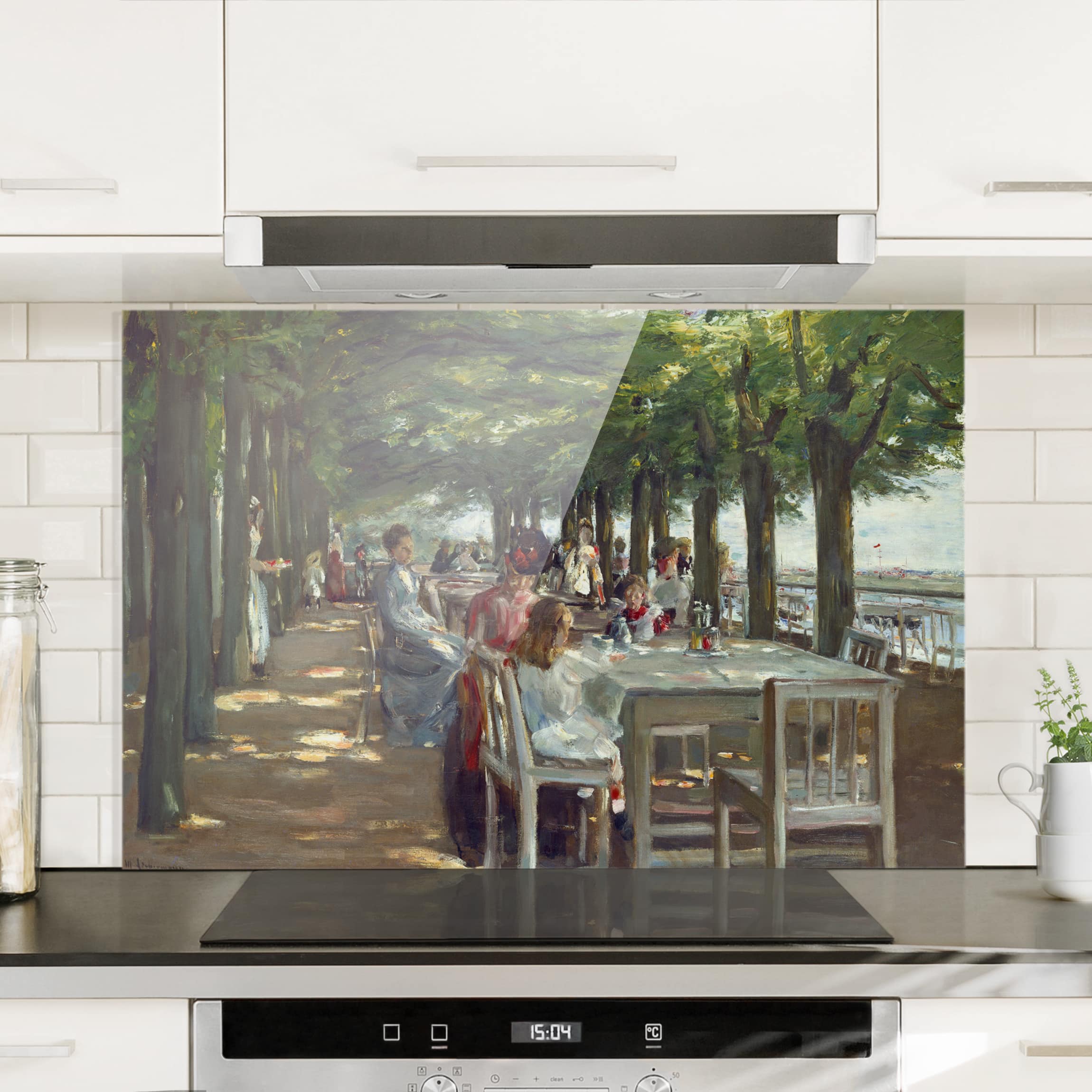 Glas Spritzschutz Max Liebermann - Terrasse des Restaurants Jacob