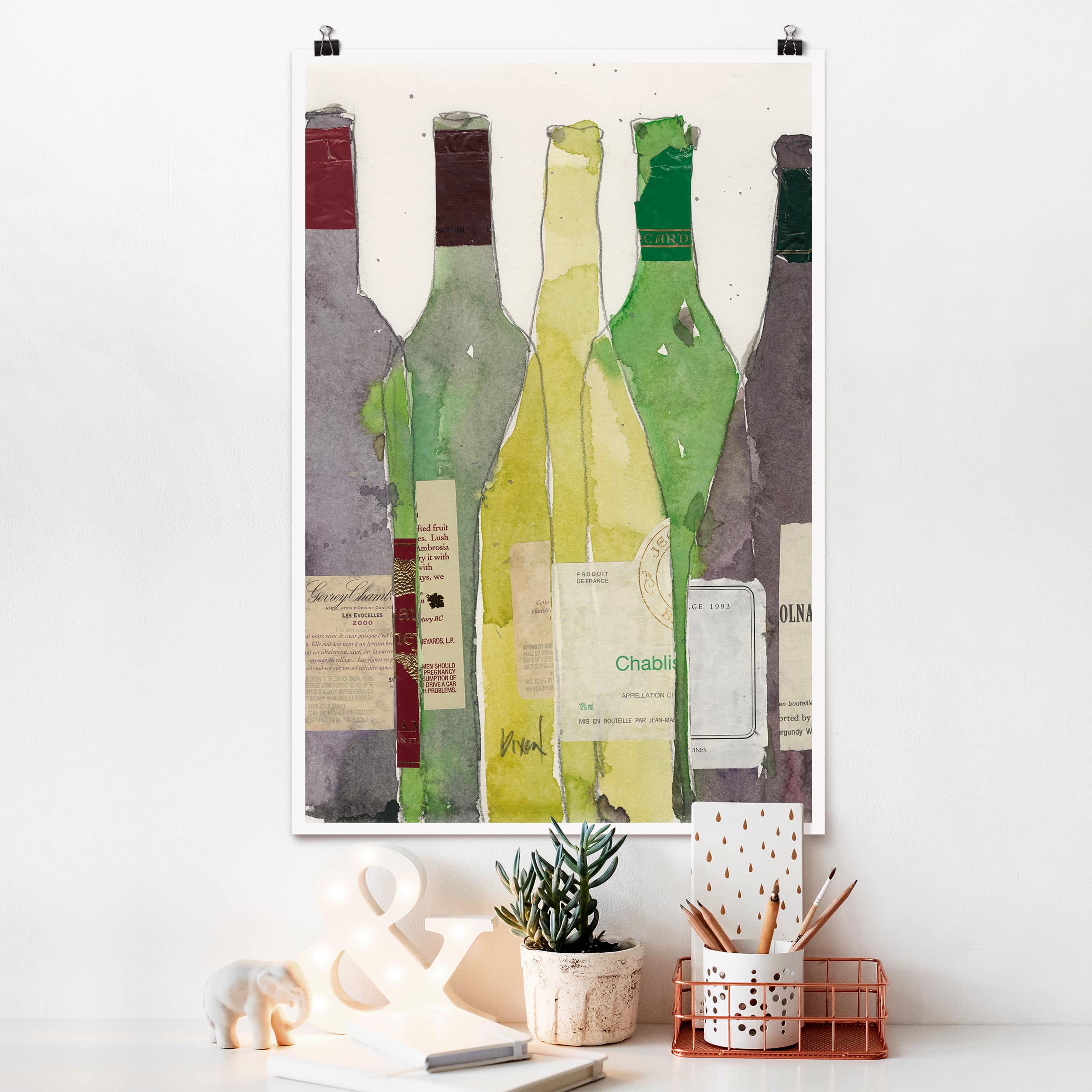 Poster Küche Wein & Spirituosen III