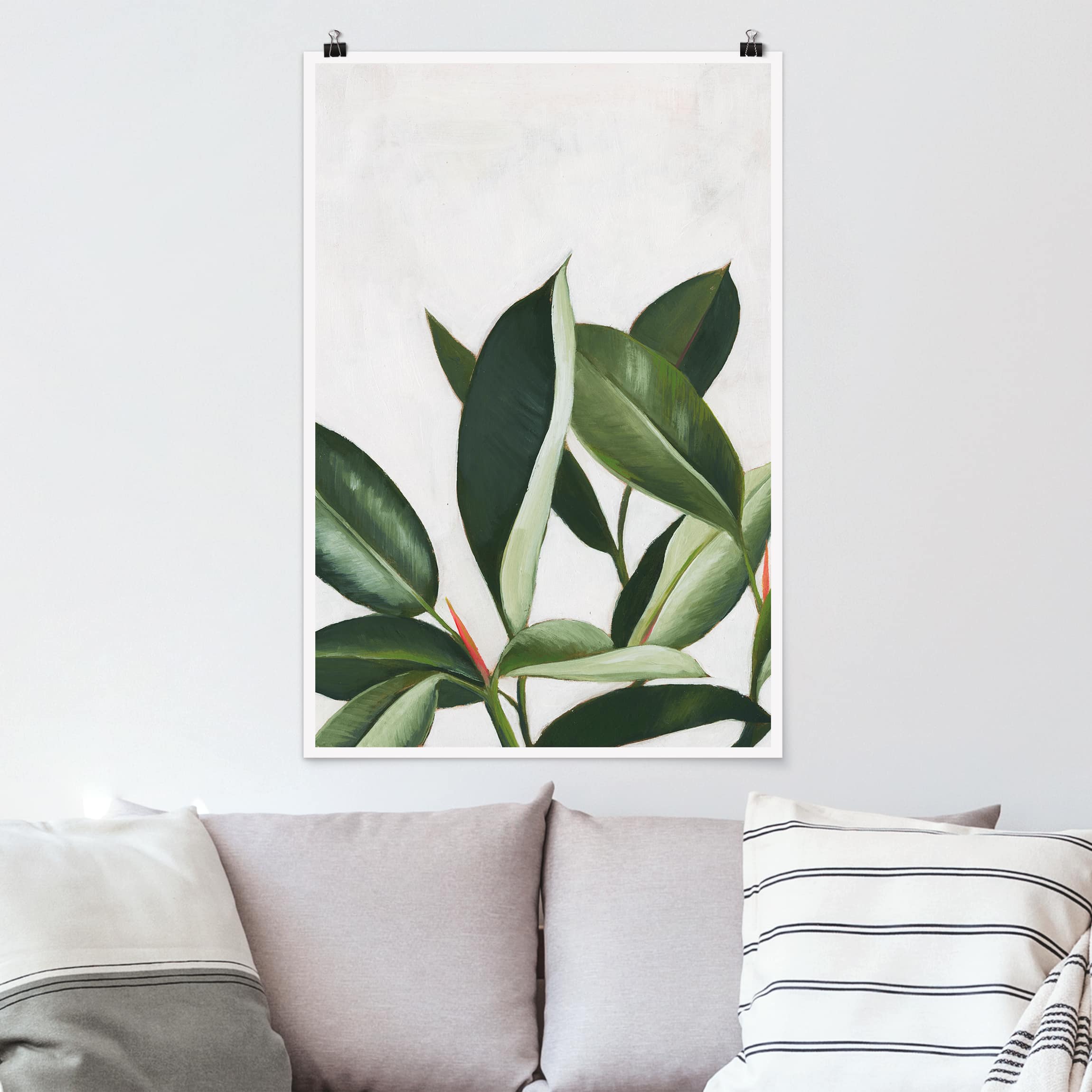 Poster - Hochformat Lieblingspflanzen - Gummibaum