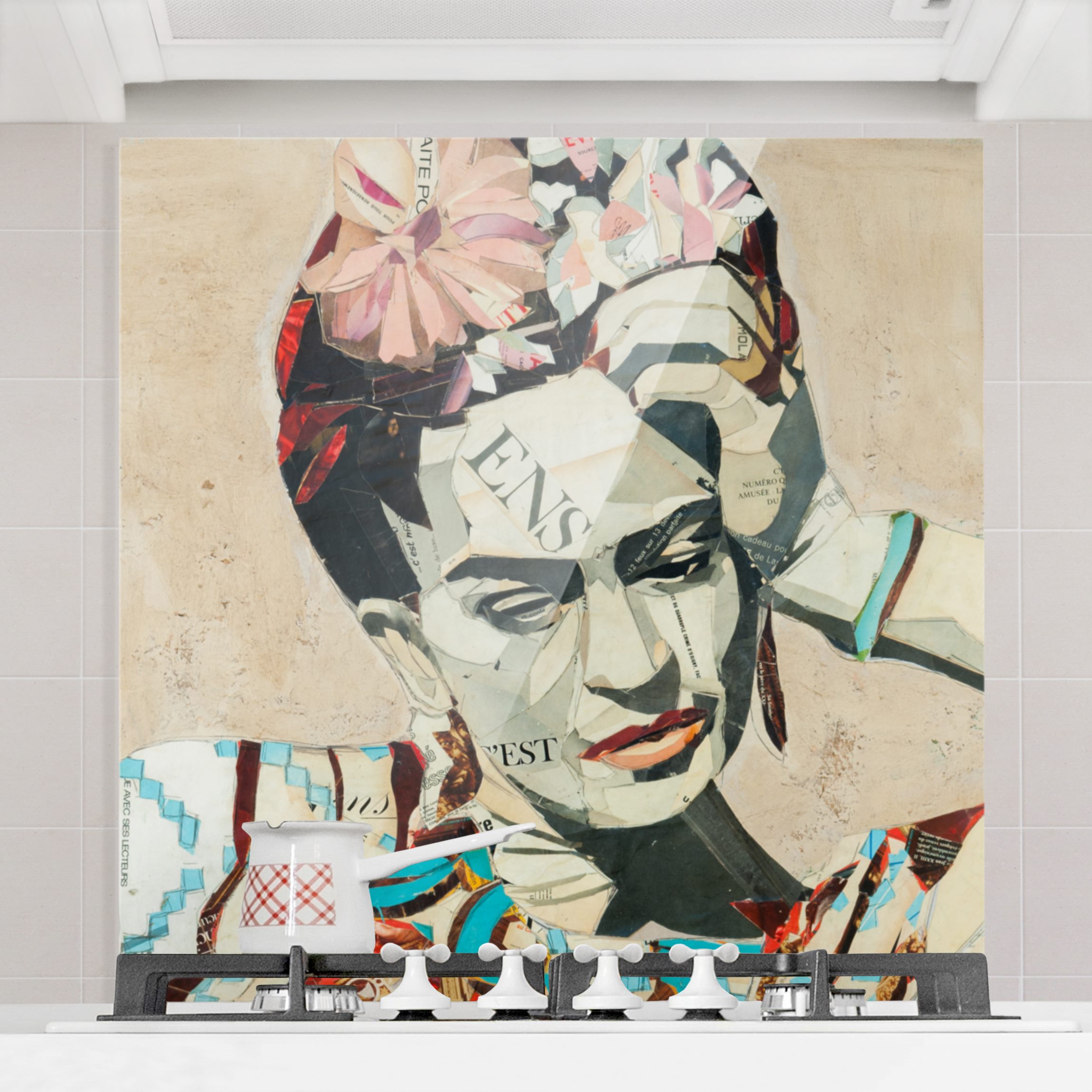 Spritzschutz Frida Kahlo - Collage No.1