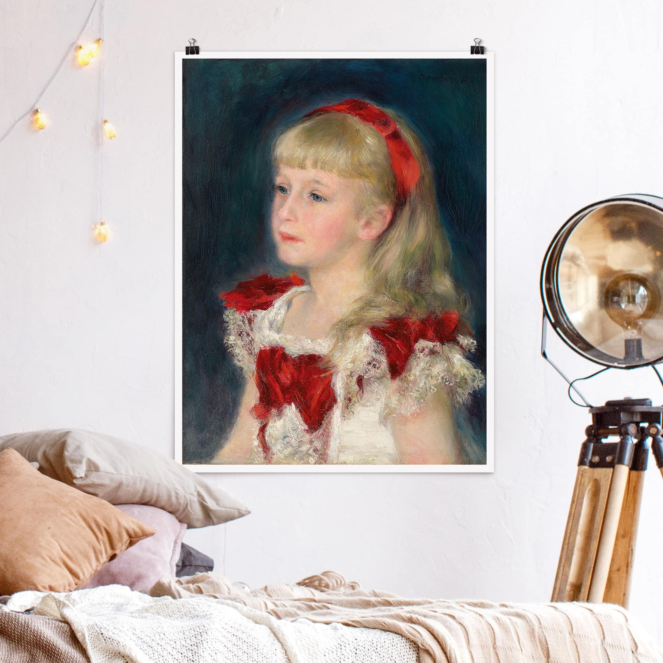Poster - Hochformat Auguste Renoir - Mademoiselle Grimprel