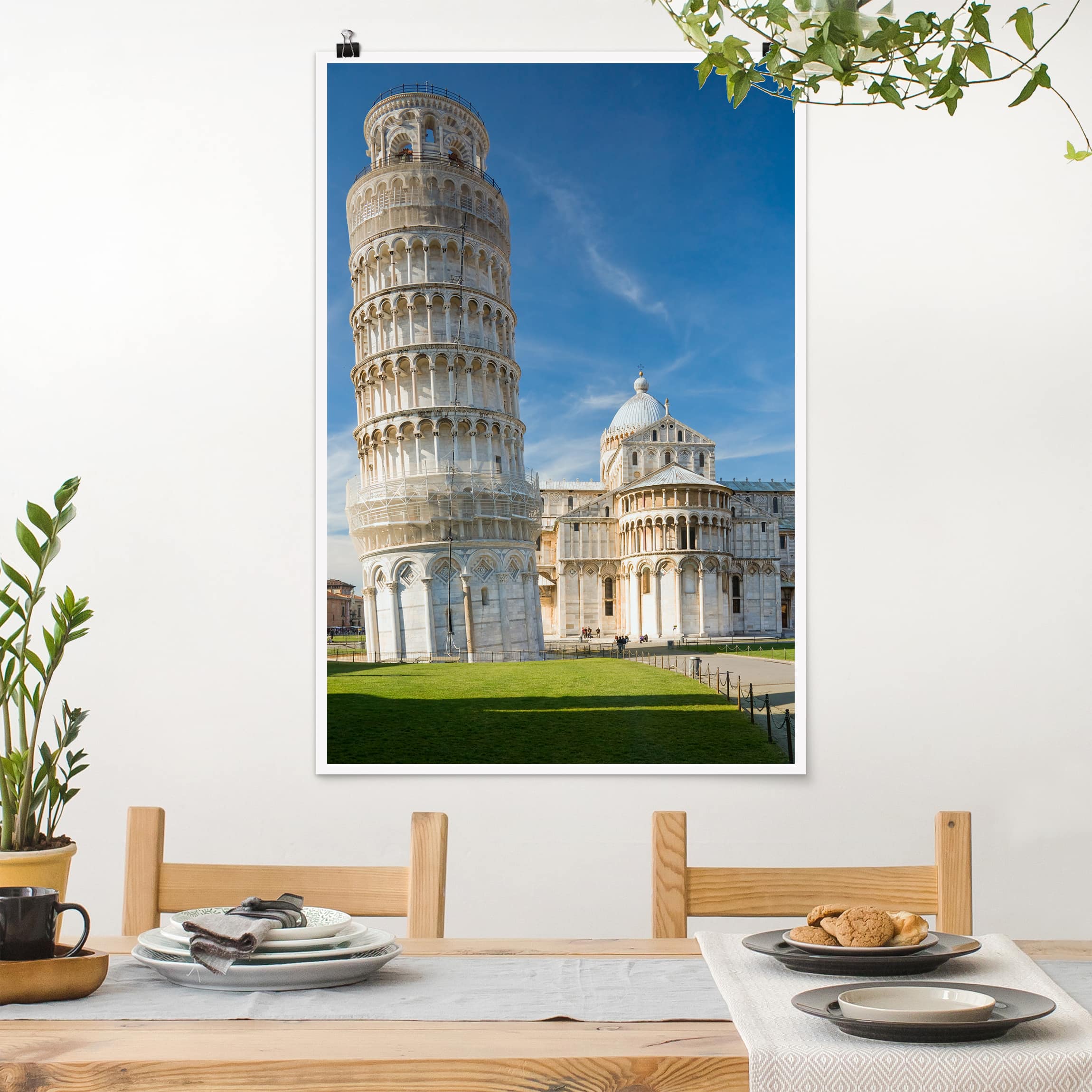 Poster - Hochformat Der schiefe Turm von Pisa