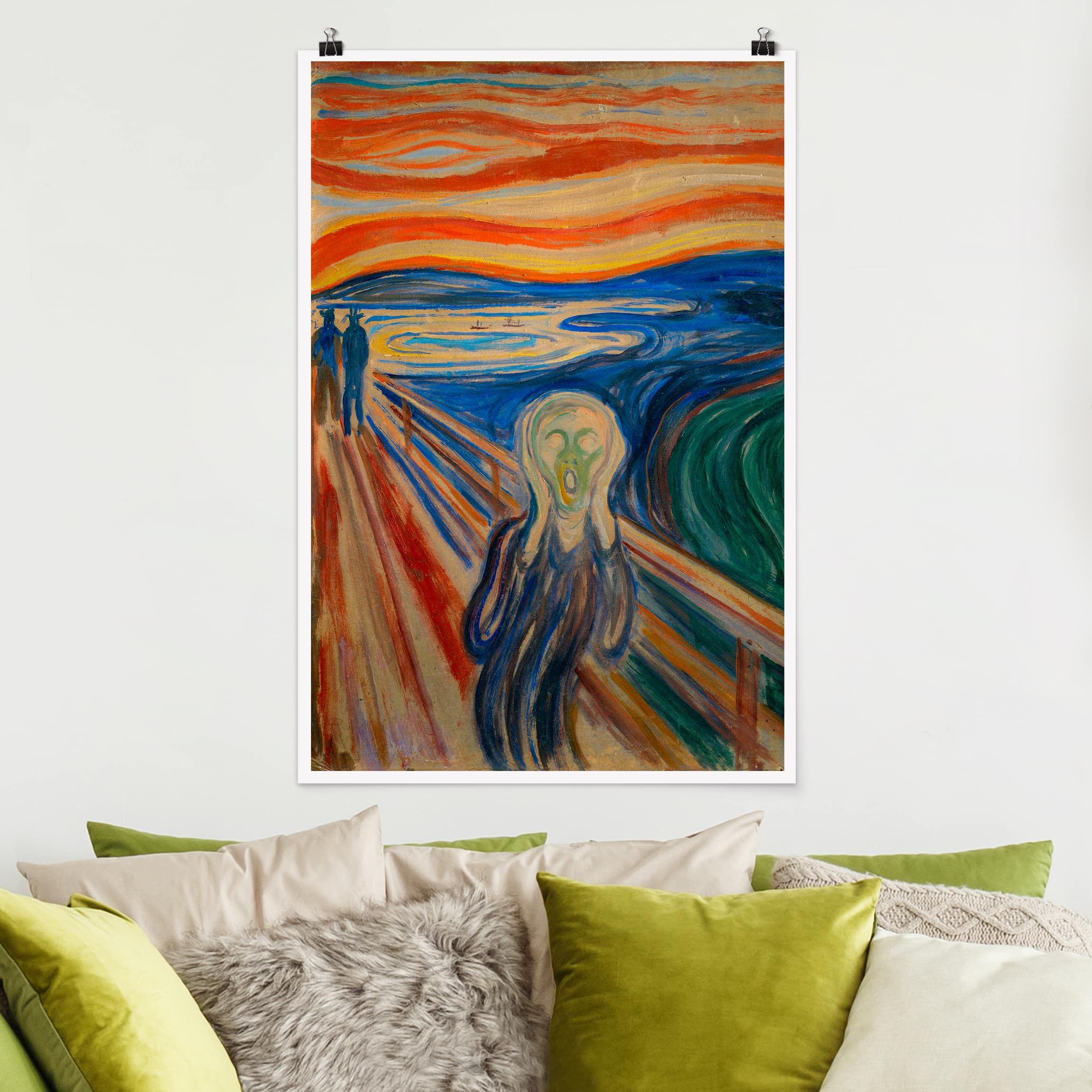 Poster - Hochformat Edvard Munch - Der Schrei