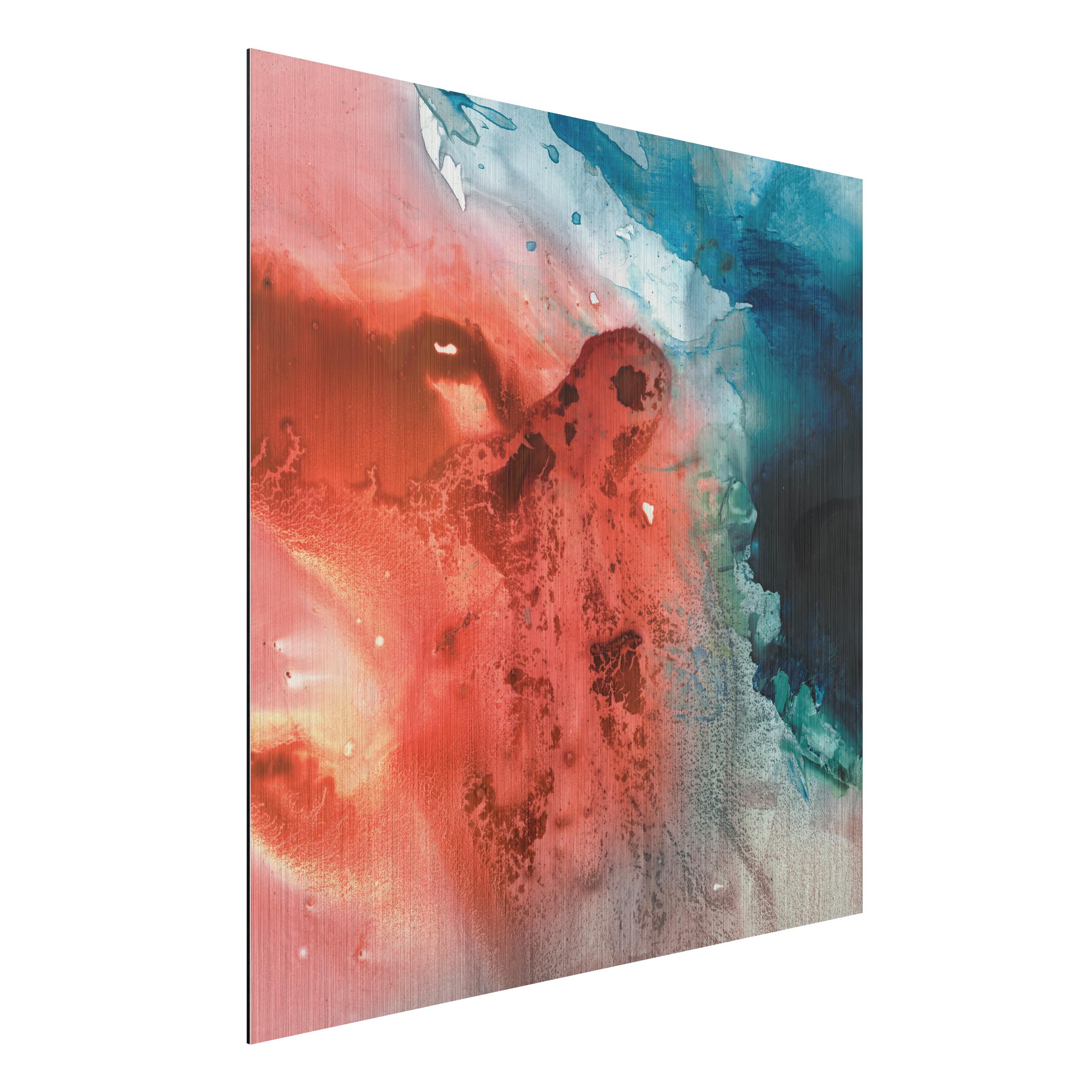 Alu-Dibond Outdoor Bild Farbige Wasserspiele