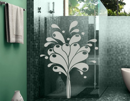 Fensteraufkleber No.IS42 Hot Water Splash