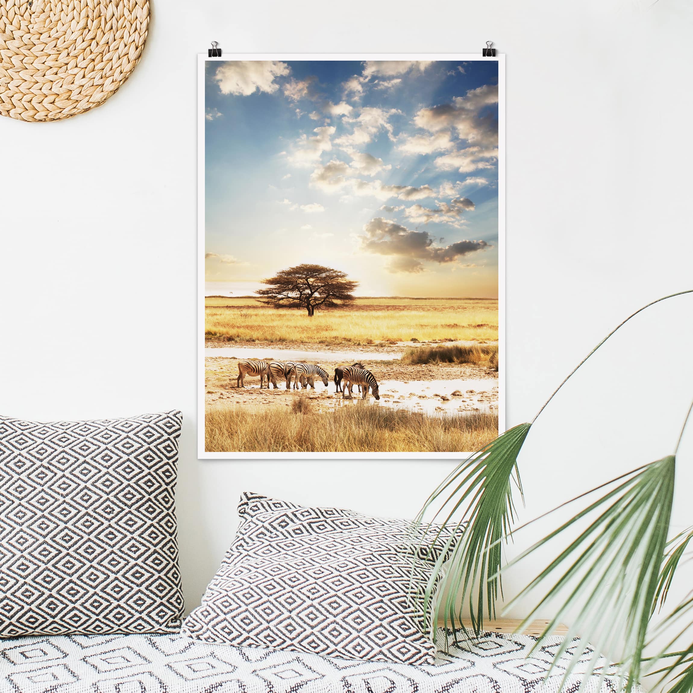 Poster Tiere Das Leben der Zebras