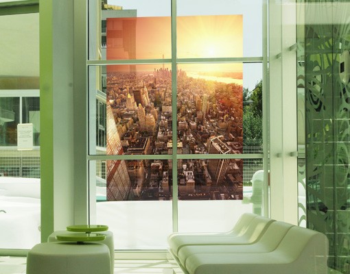 Fensterfolie Goldene Stadt