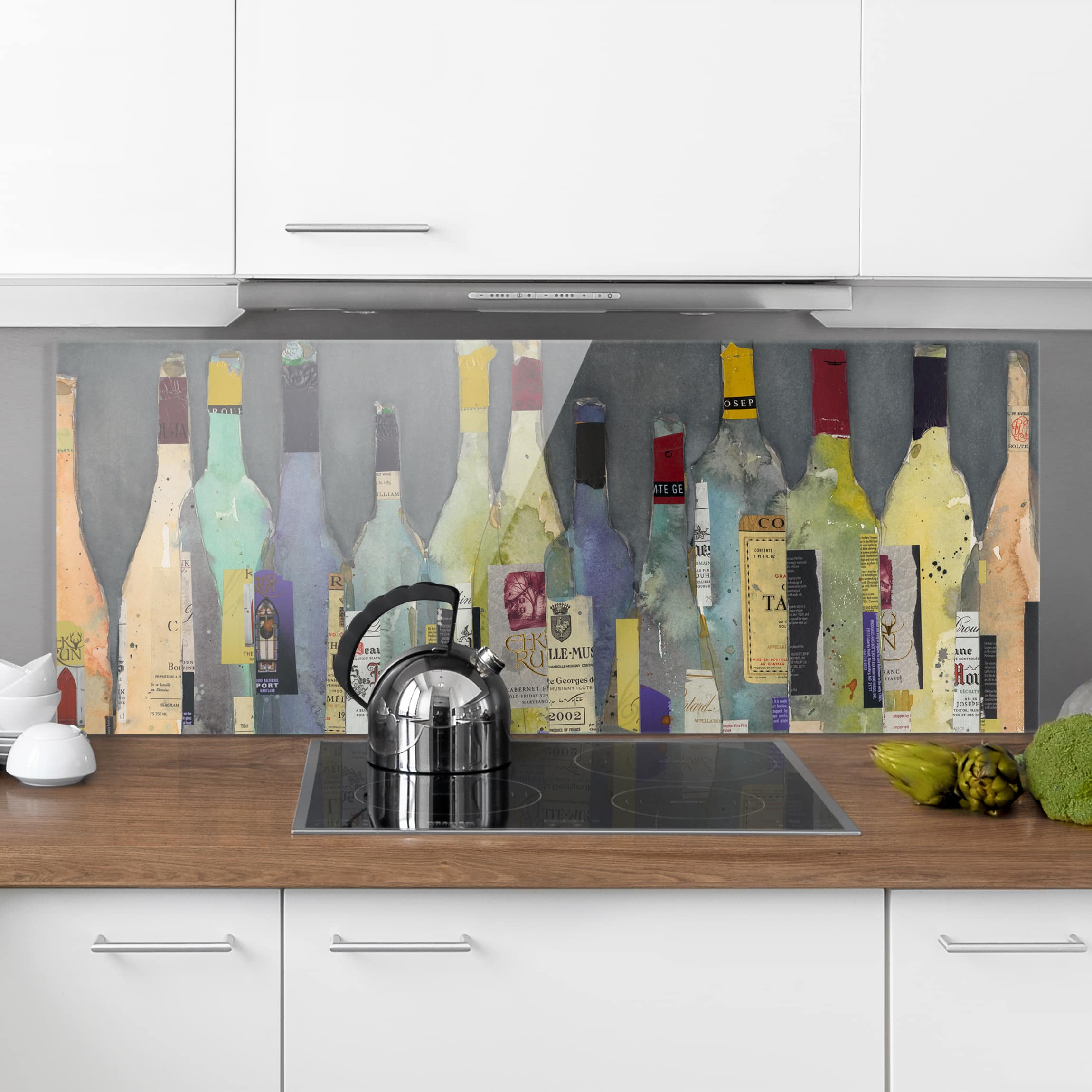 Glas Spritzschutz - Panorama Entkorkt - Spirituosen