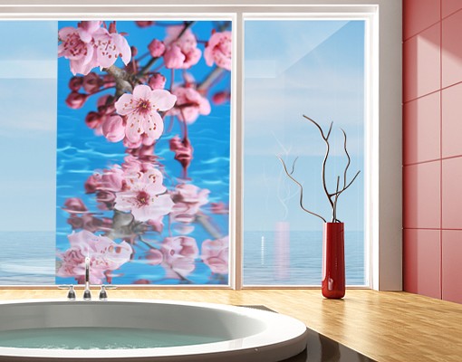 Fensterfolie Gelber Kirschblütenbaum