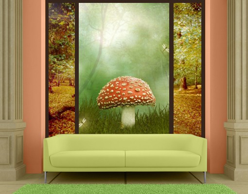 Fensterfolie Fliegenpilz