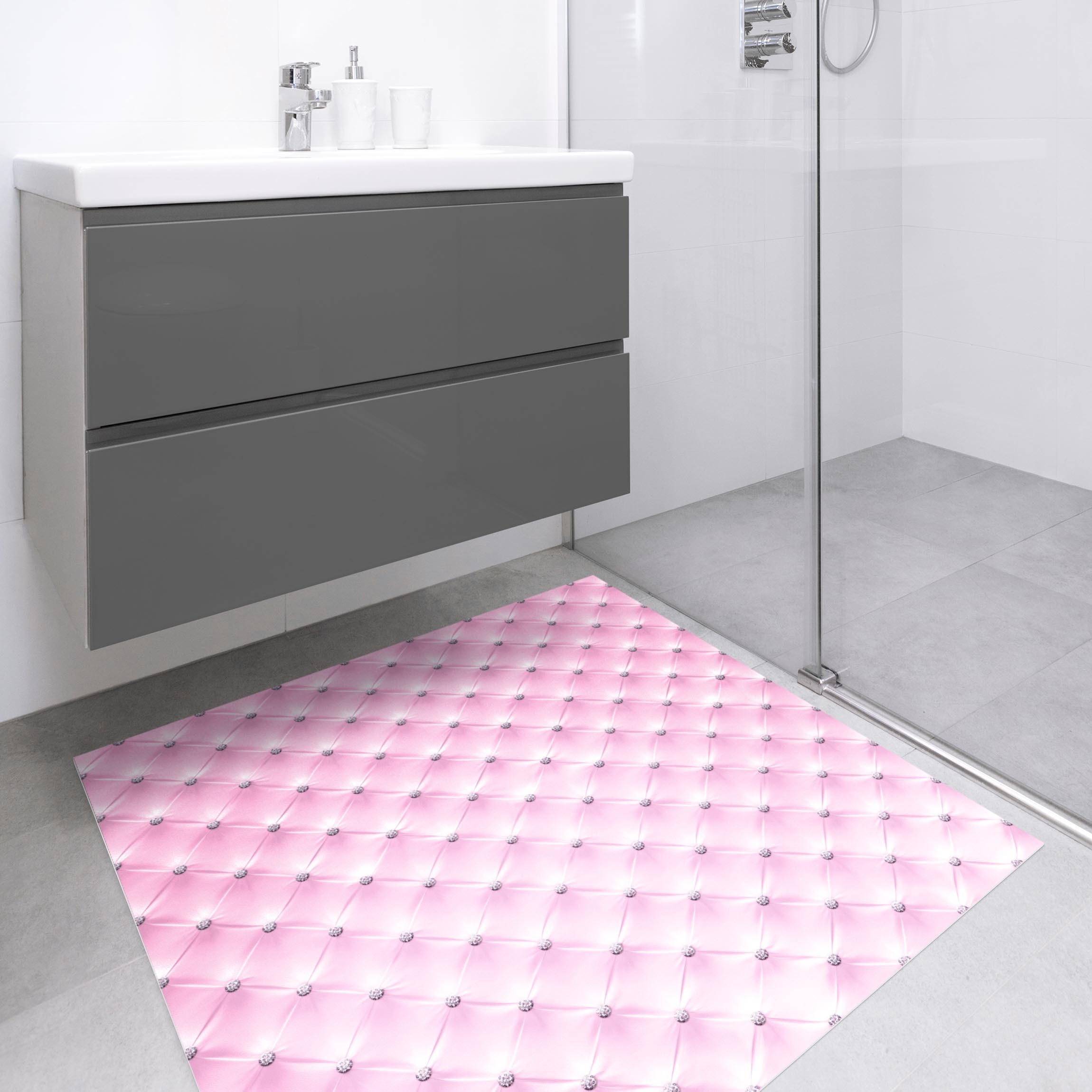 Vinylteppich Diamant Rosa Luxus