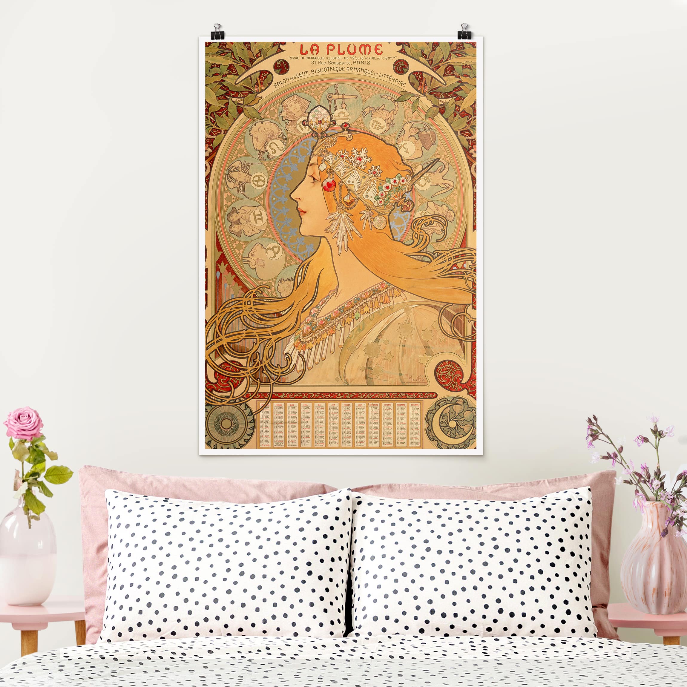 Poster - Hochformat Alfons Mucha - Sternkreiszeichen