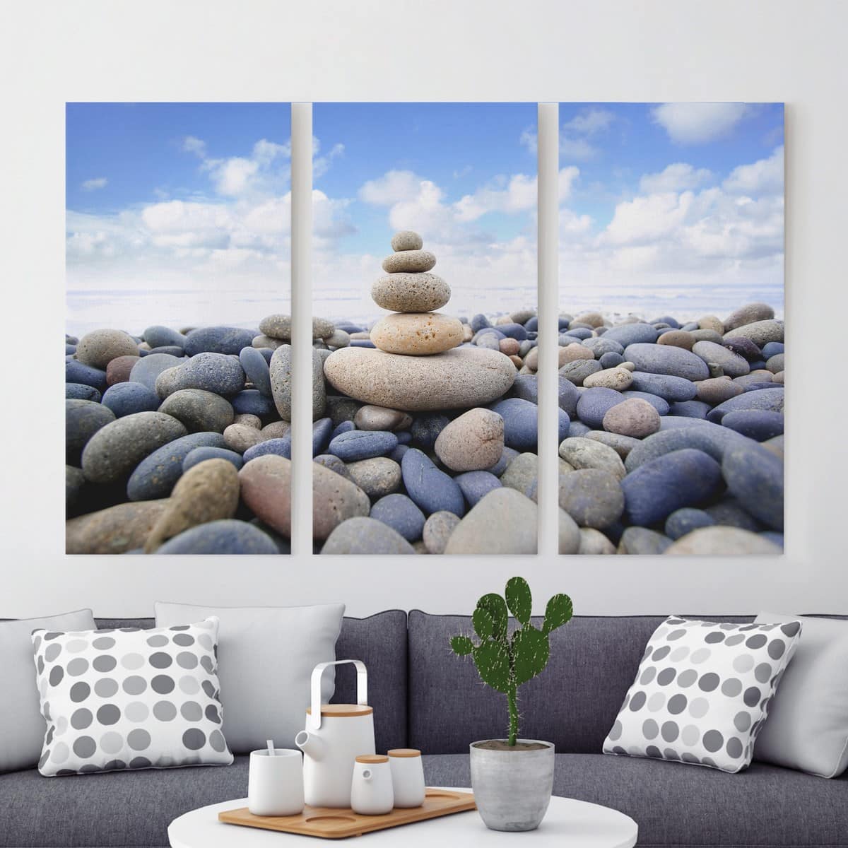 3-teiliges Leinwandbild Natur & Landschaft Garten Eden