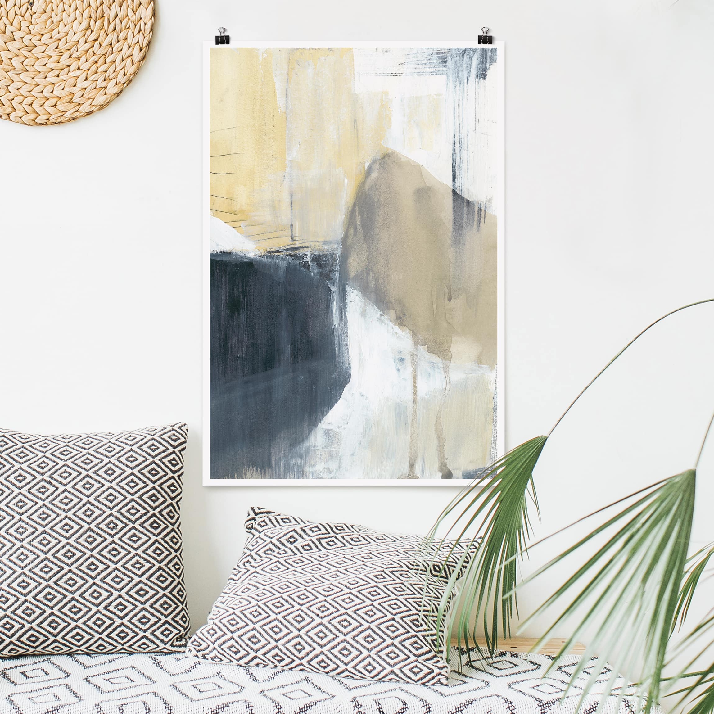 Poster - Hochformat Dreiklang mit Tigerauge I