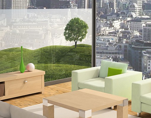 Fensterfolie Grüne Ruhe