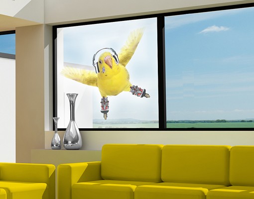 Fensterfolie Skatesittich