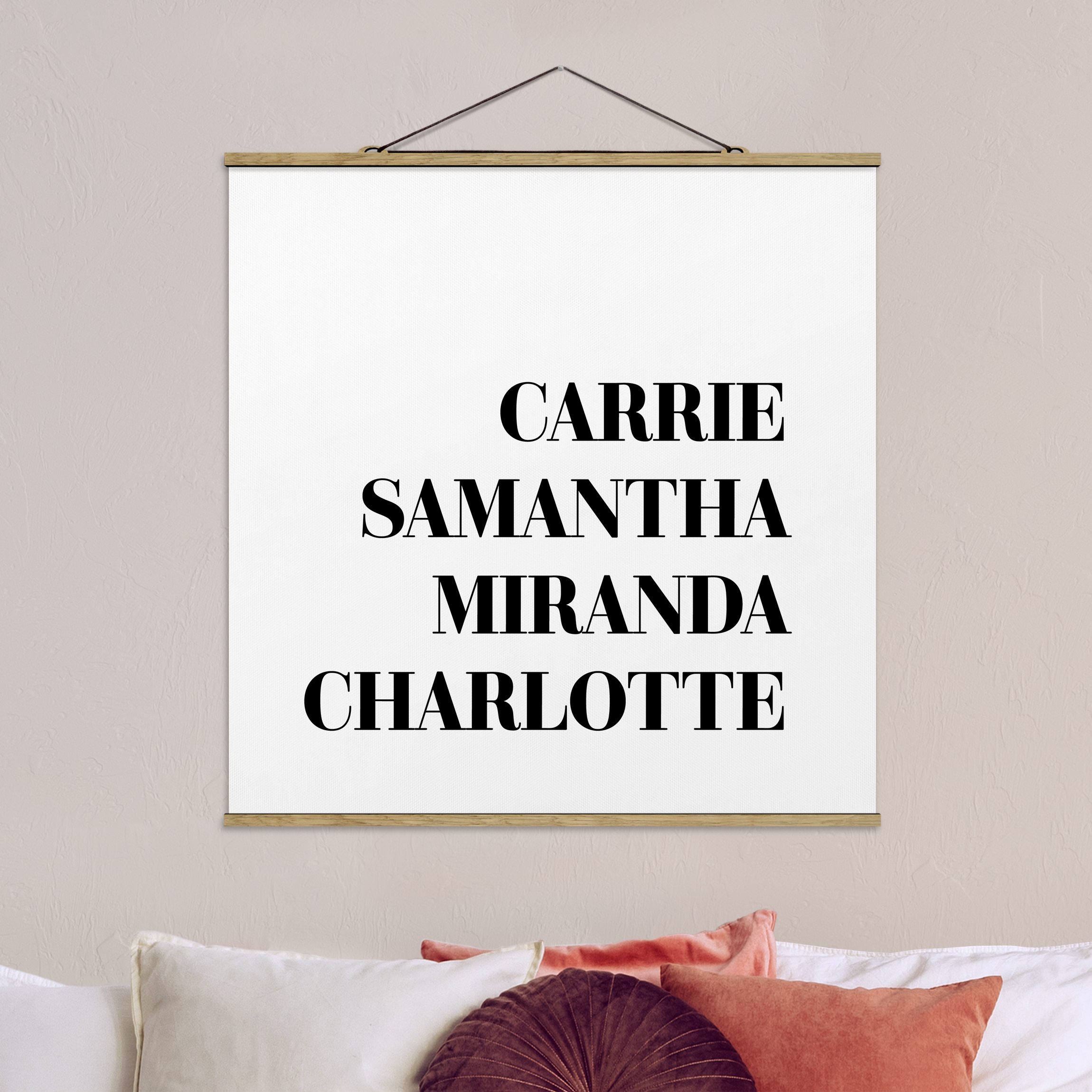 Stoffbild - Quadrat Lieblingsserien - Sex and the City