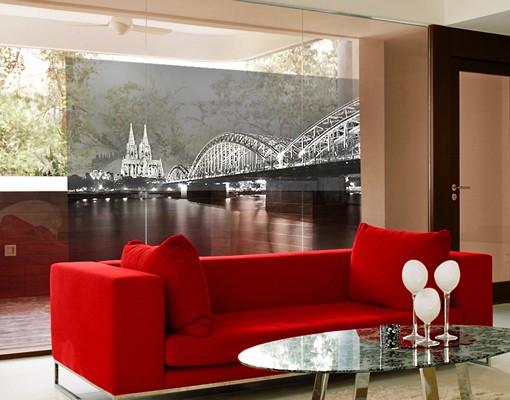 Fensterfolie Köln bei Nacht II