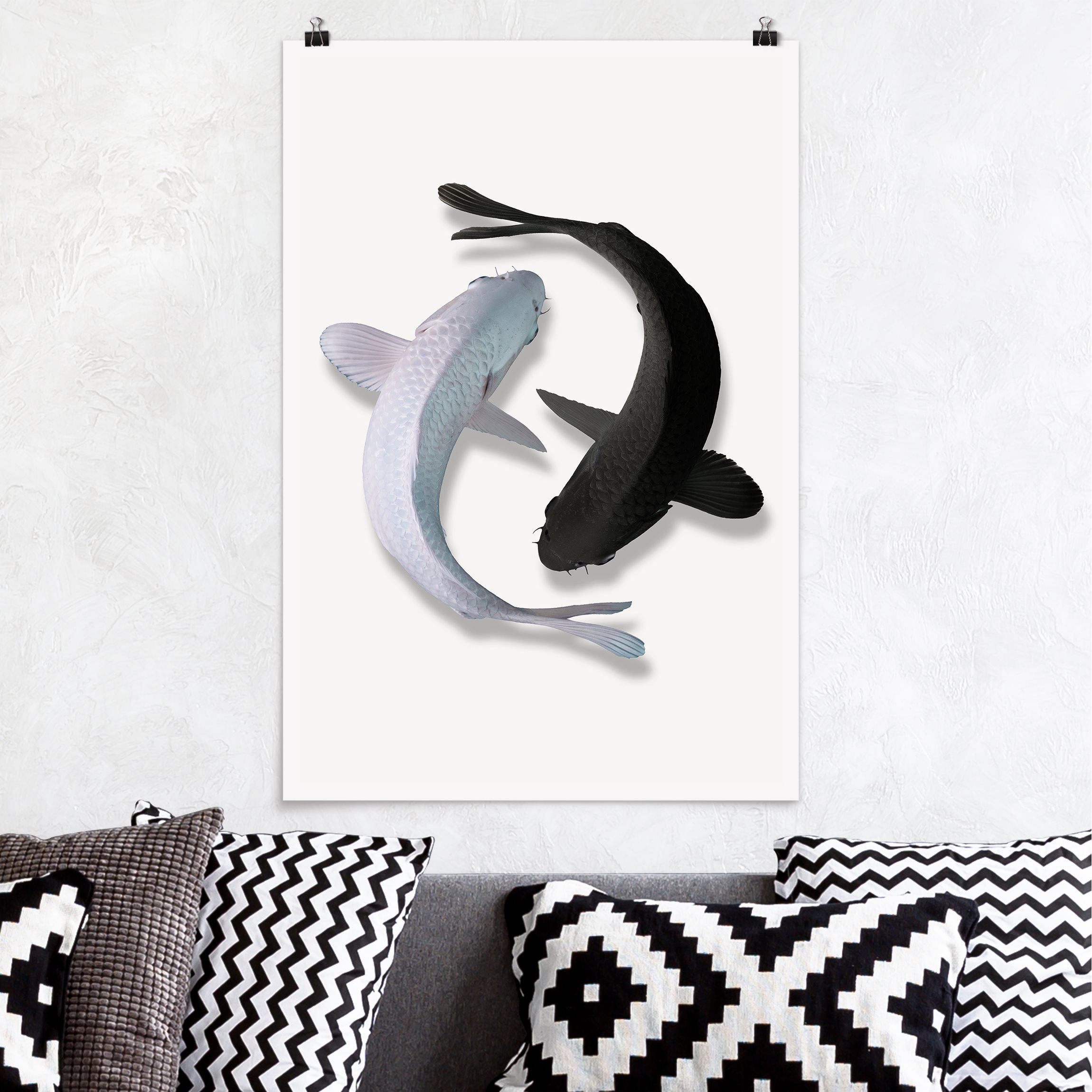 Poster Fische Ying & Yang