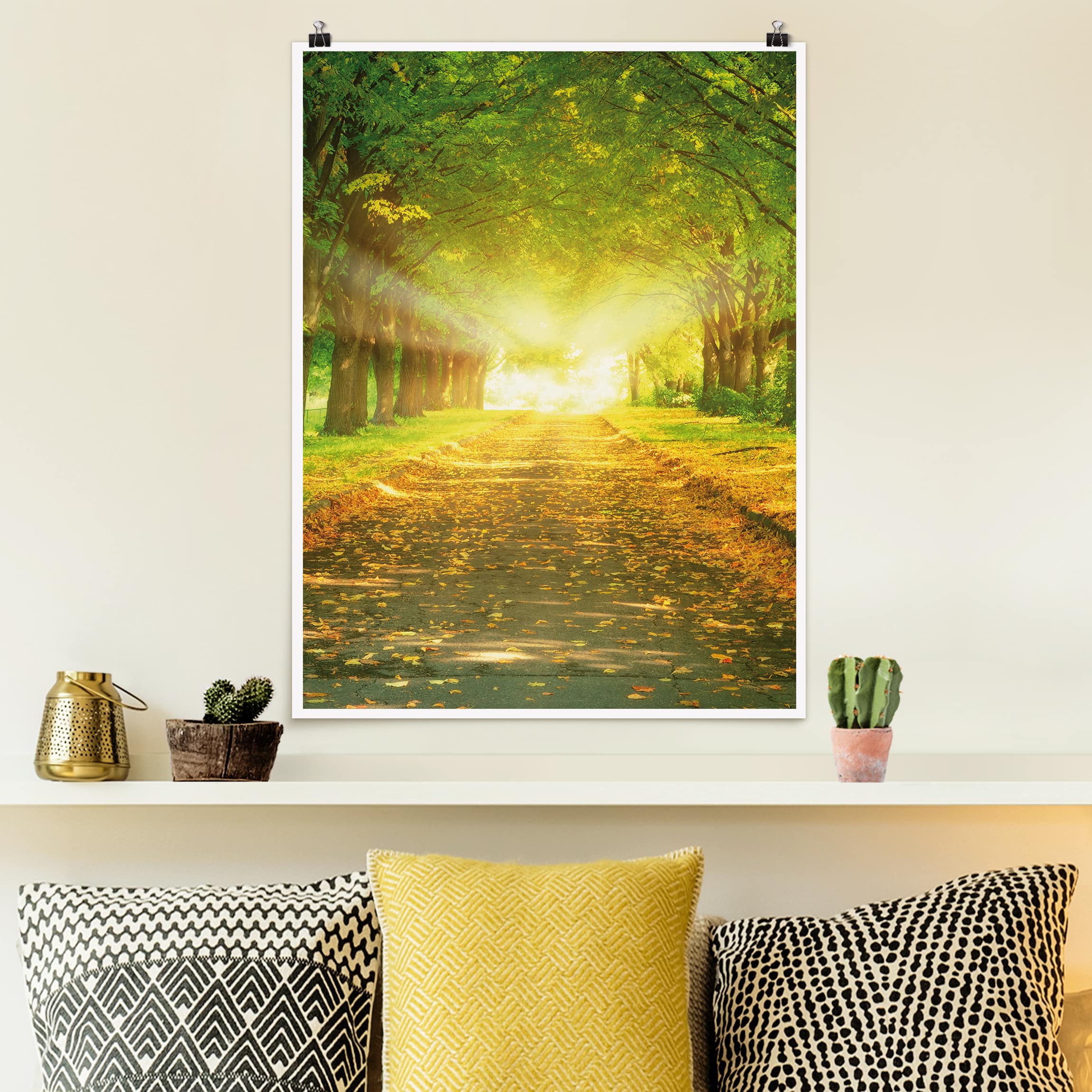 Poster - Hochformat Autumn Avenue