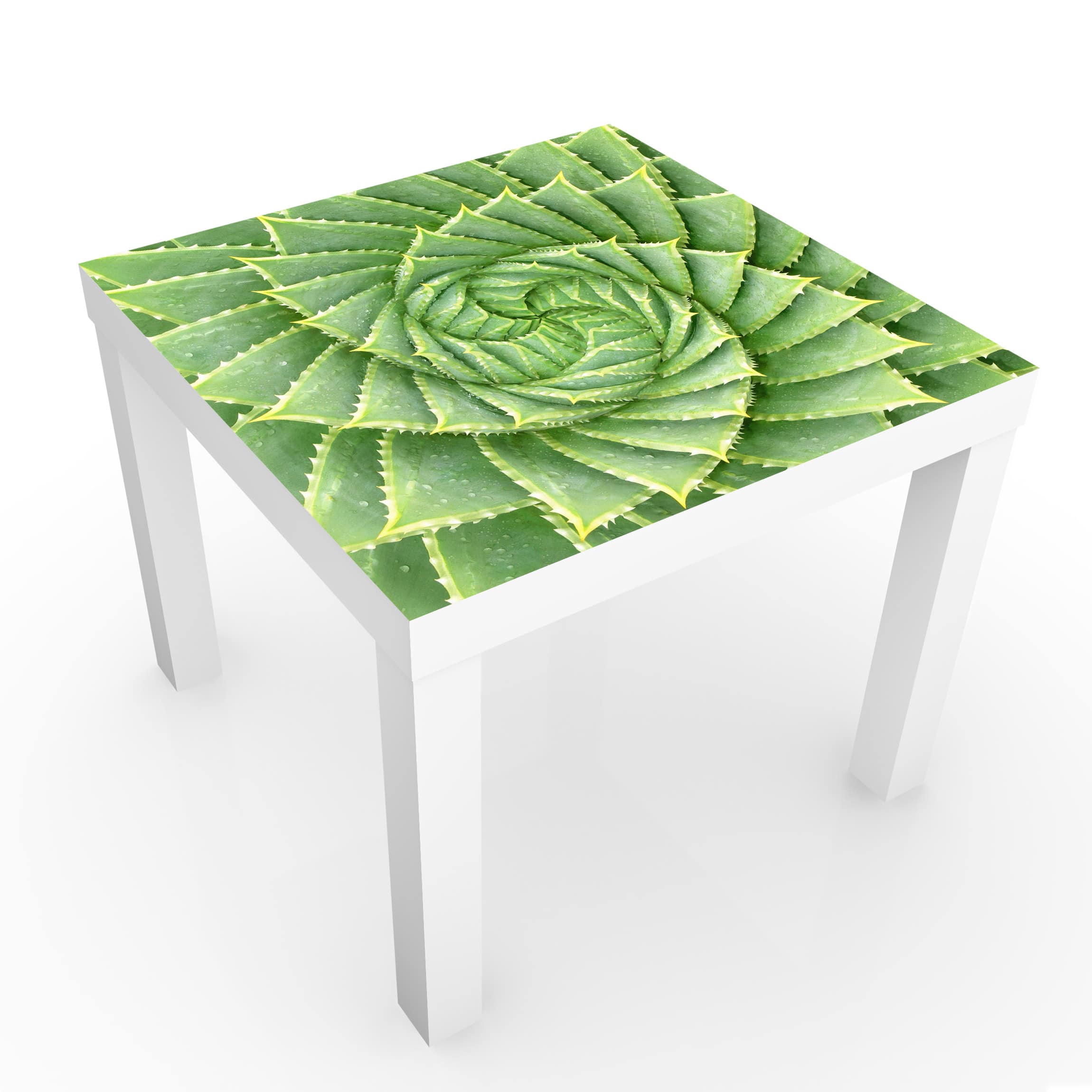 Möbelfolie für IKEA Lack Tisch 55 x 55 cm Spiral Aloe