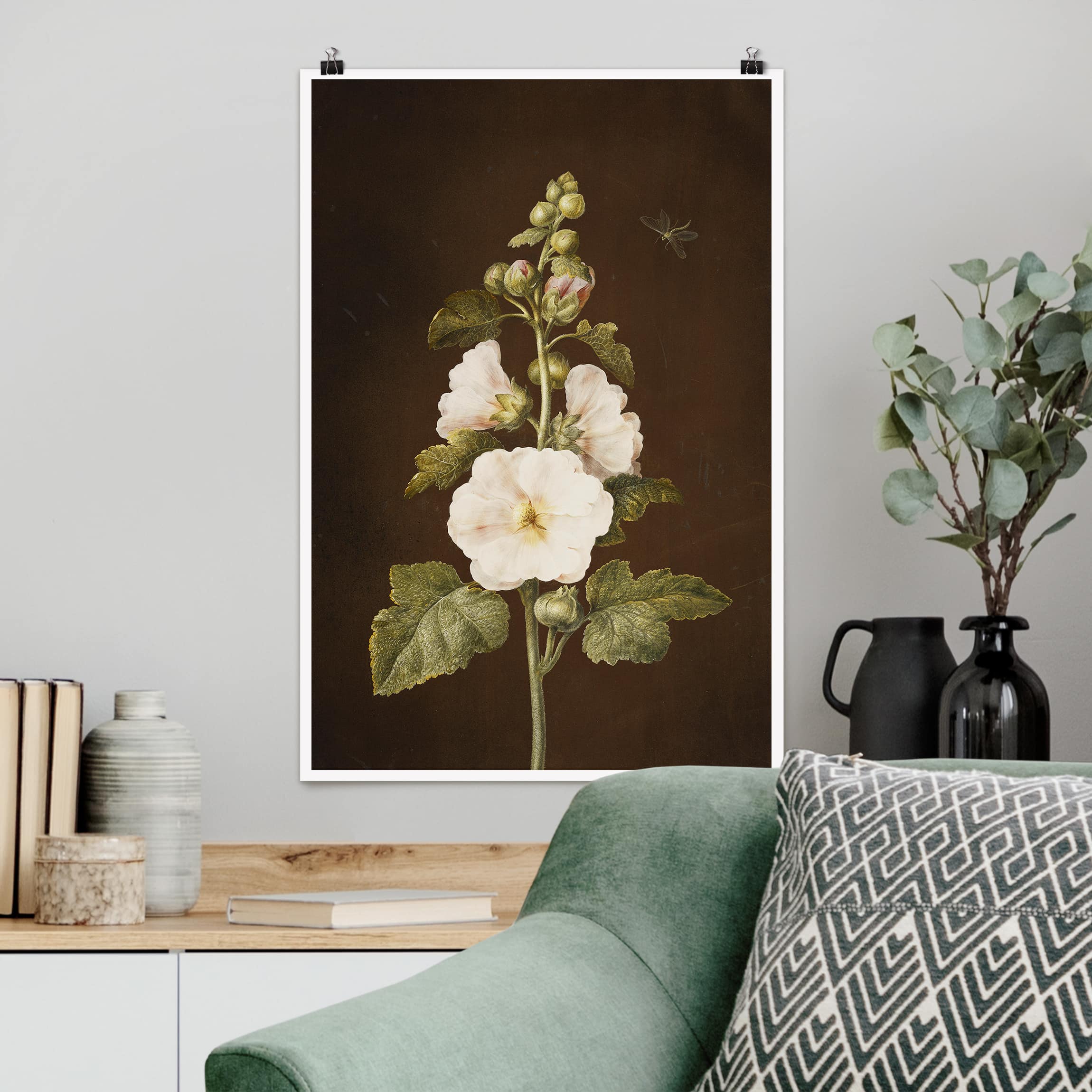 Poster - Hochformat Barbara Regina Dietzsch - Stockrose