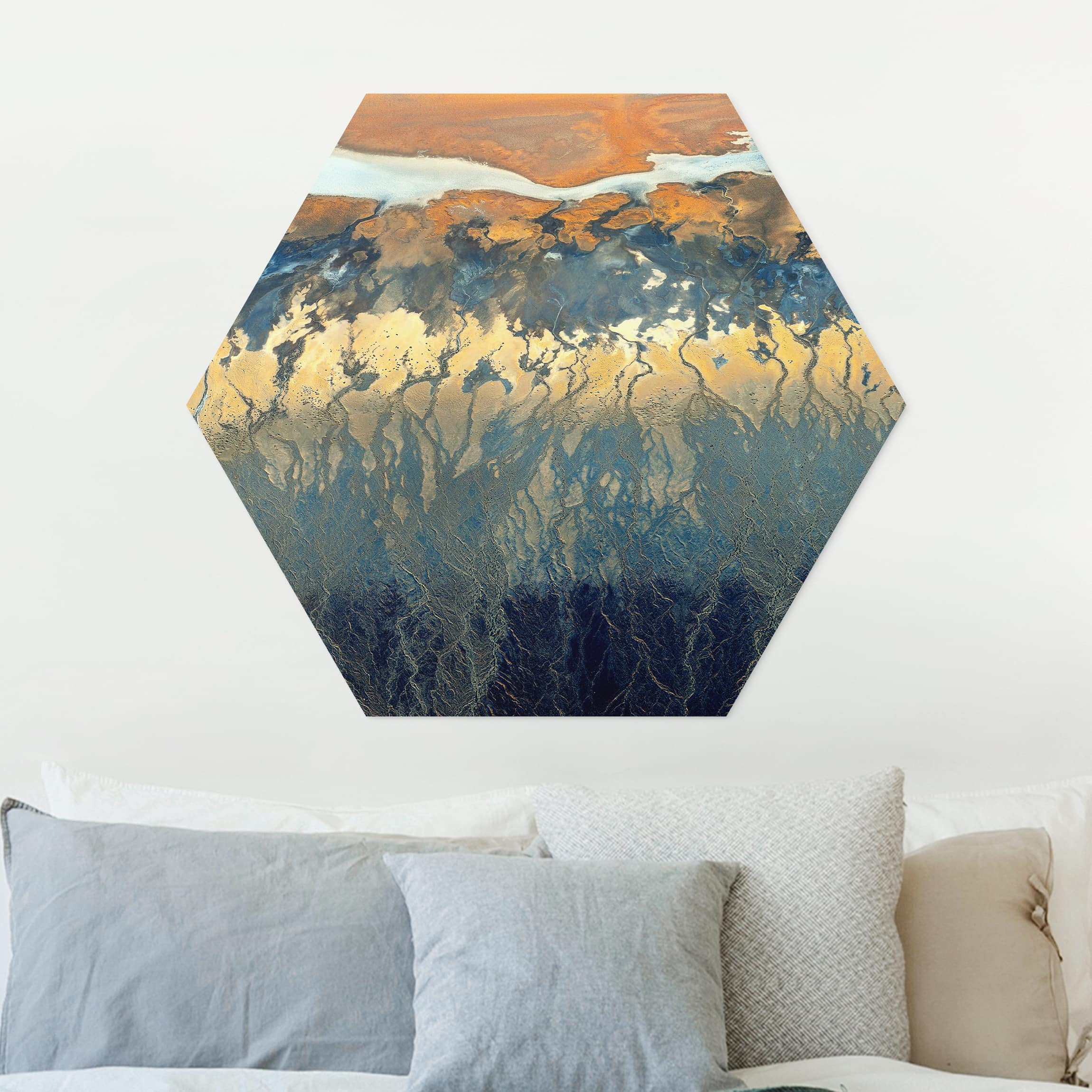 Hexagon-Forexbild Kalifornien aus der Luft