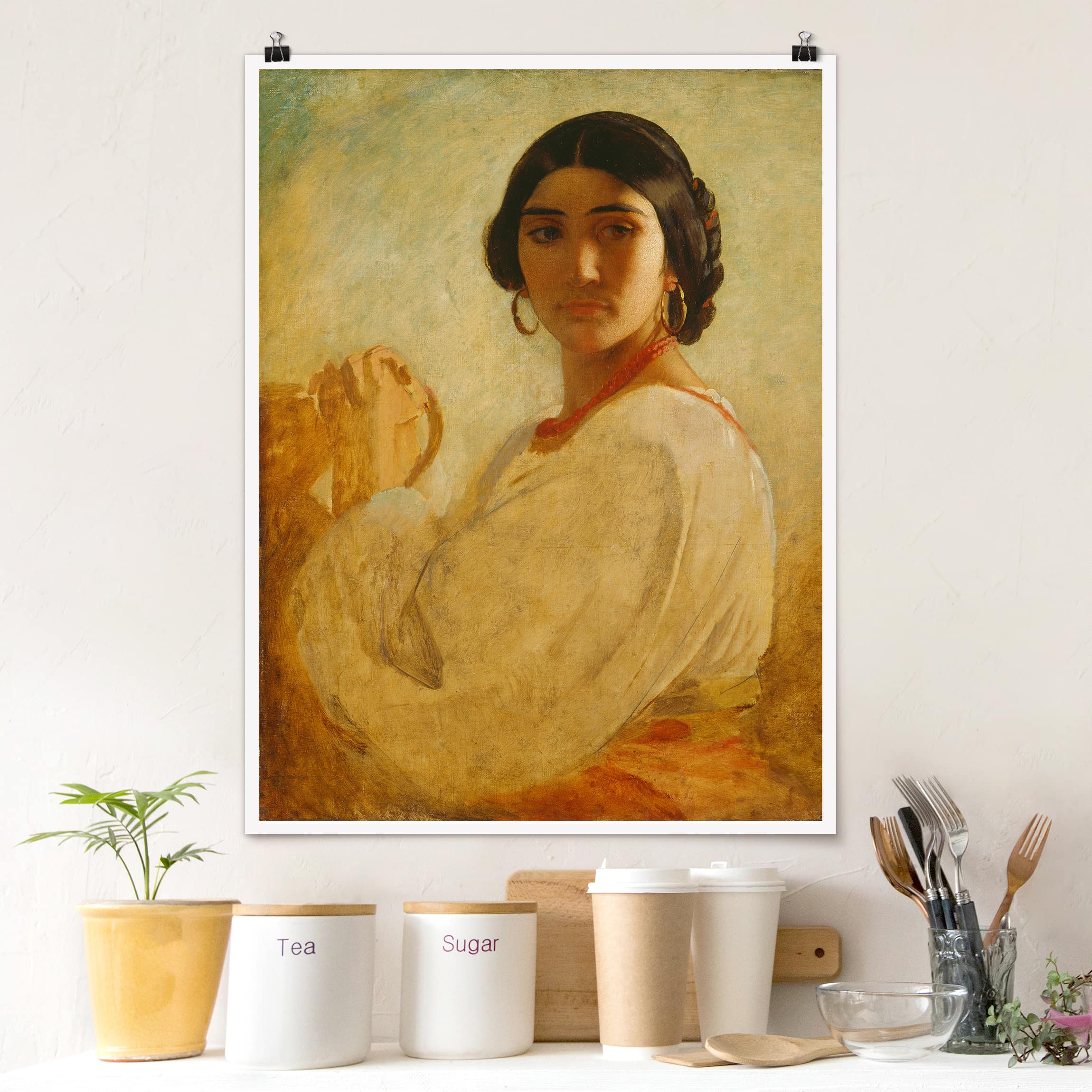 Poster - Hochformat Anselm Feuerbach - Römerin