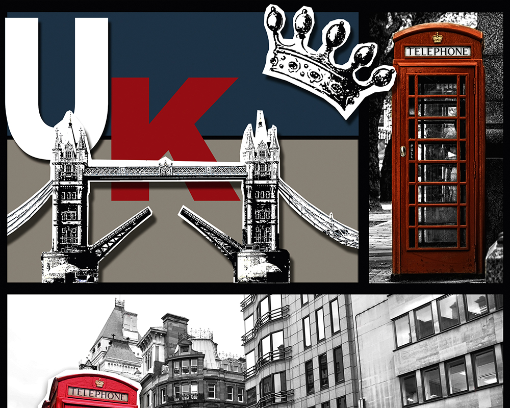 Mustertapete Livingwalls Pop.up Panel 2 in Bunt Grau Rot - 300721