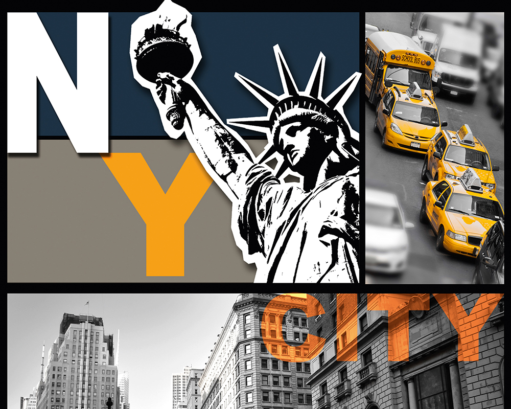 Mustertapete Livingwalls Pop.up Panel 2 in Bunt Grau Orange - 300751