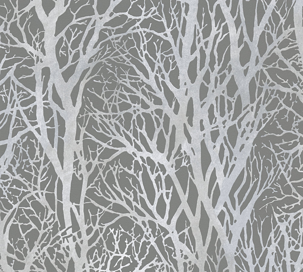Metallic-Tapete A.S. Création Life 4 in Grau Metallic - 300943