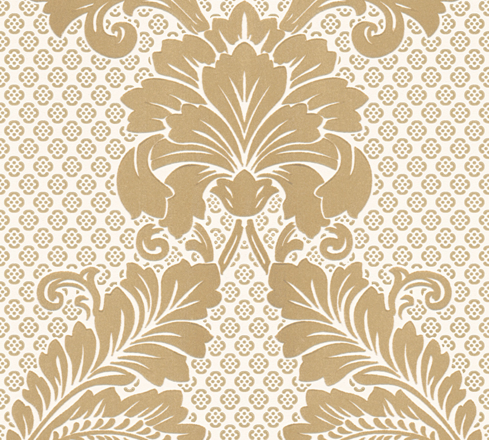 Metallic-Tapete Architects Paper Luxury wallpaper in Creme Metallic - 305442