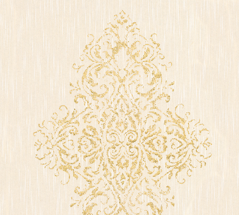 Metallic-Tapete Architects Paper Luxury wallpaper in Beige Metallic - 319452