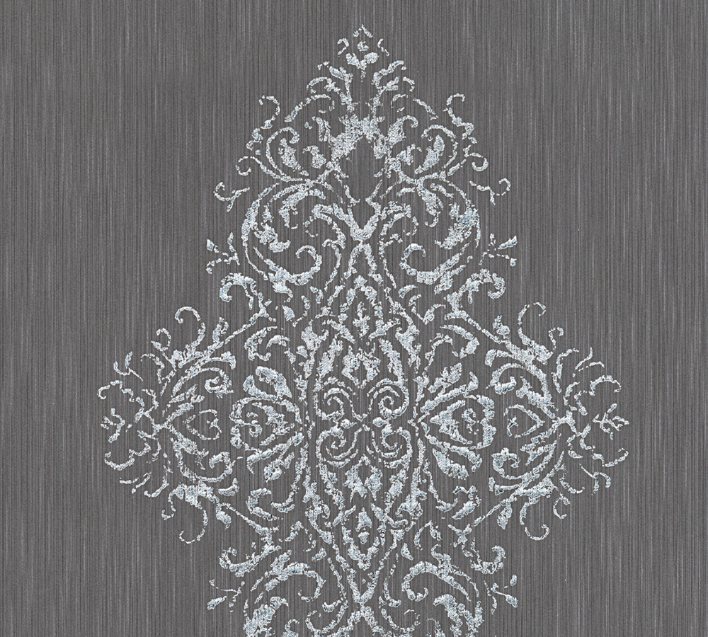 Metallic-Tapete Architects Paper Luxury wallpaper in Grau Metallic - 319454