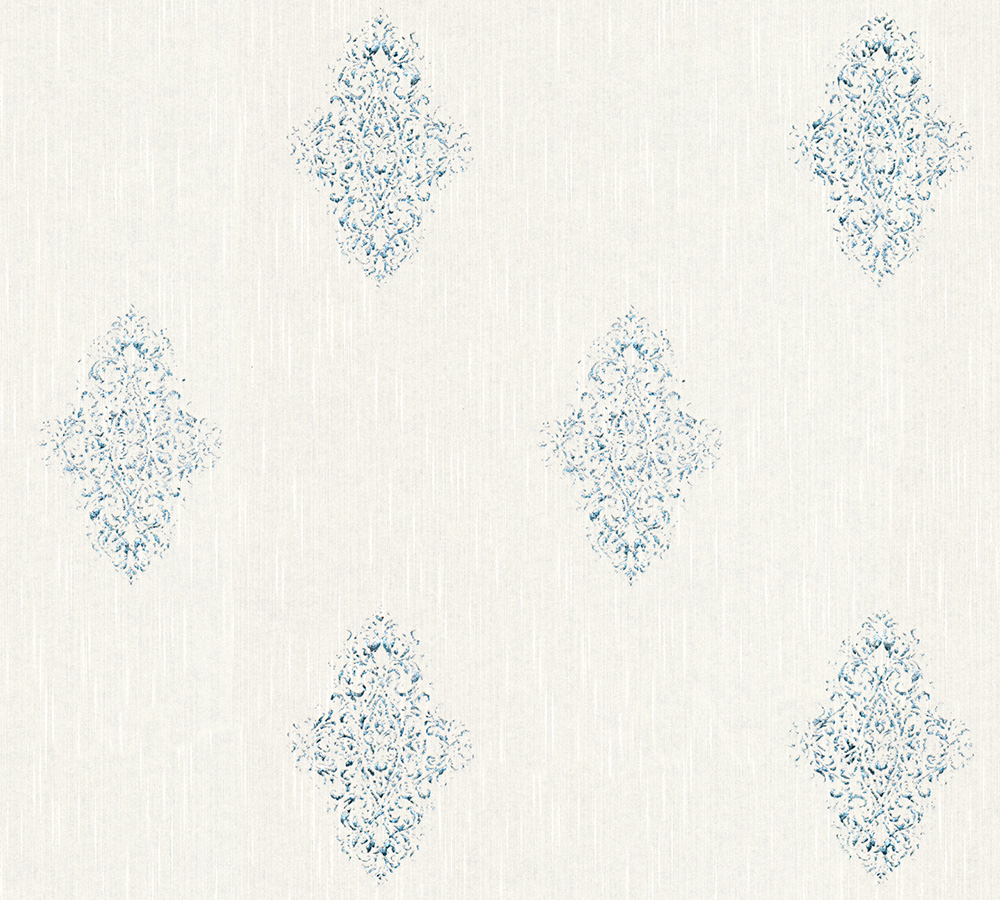 Metallic-Tapete Architects Paper Luxury wallpaper in Weiß Blau Metallic - 319461