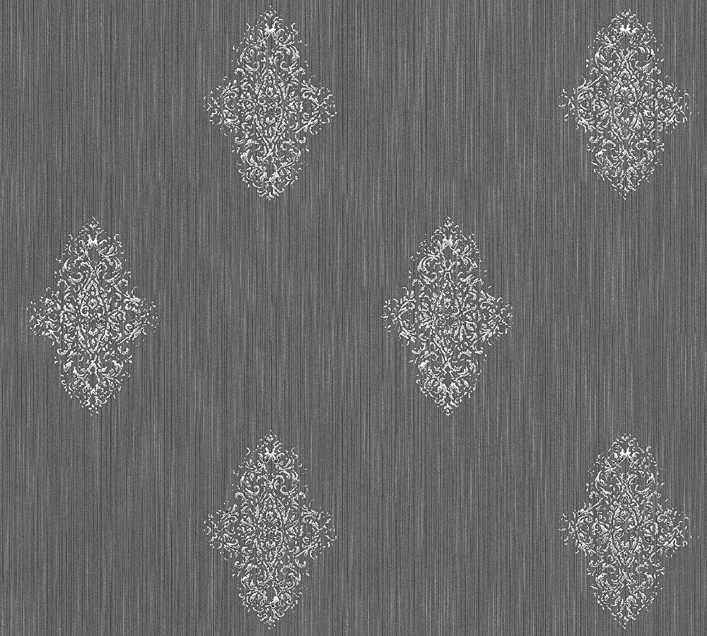 Metallic-Tapete Architects Paper Luxury wallpaper in Grau Metallic - 319464