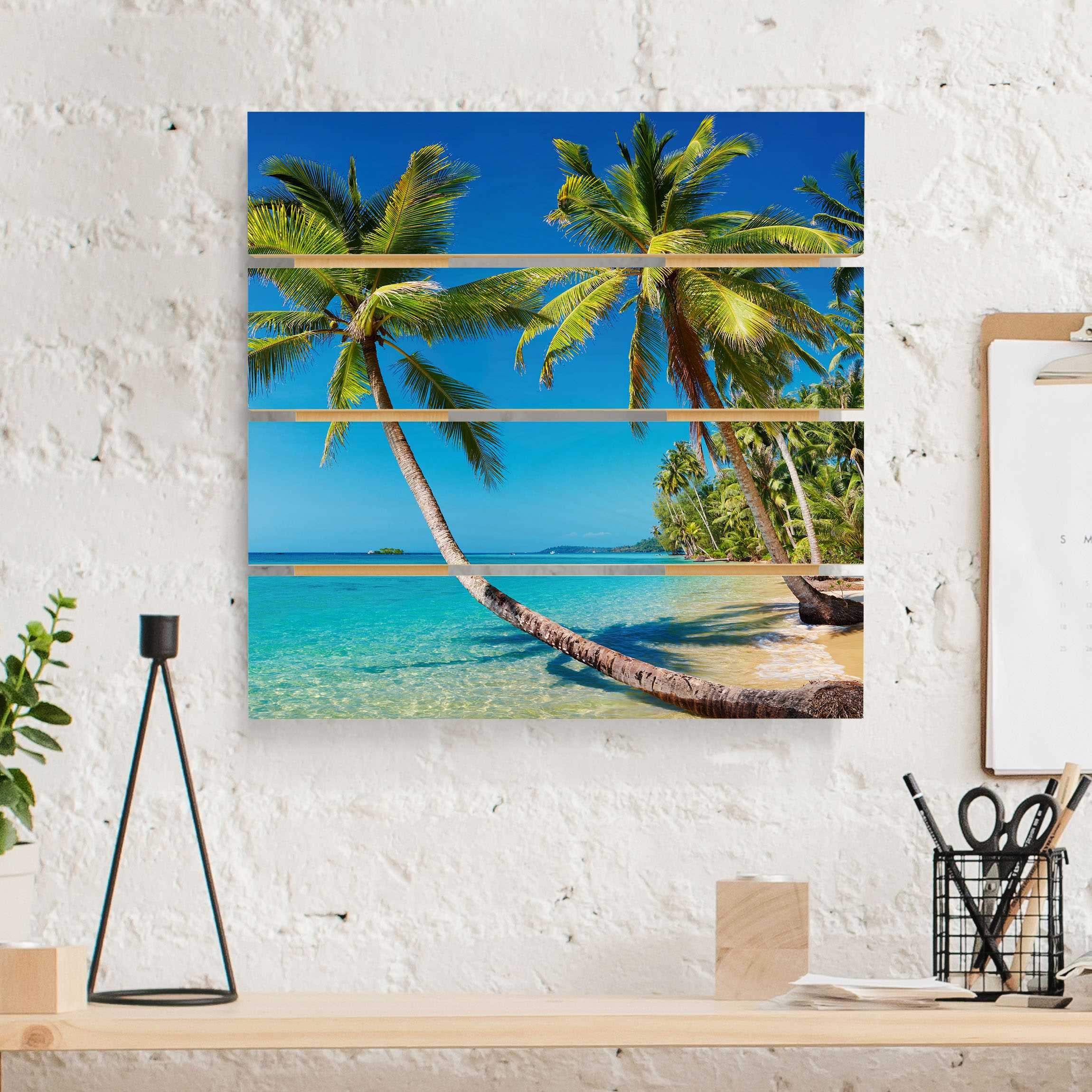 Holzbild Plankenoptik Beach of Thailand