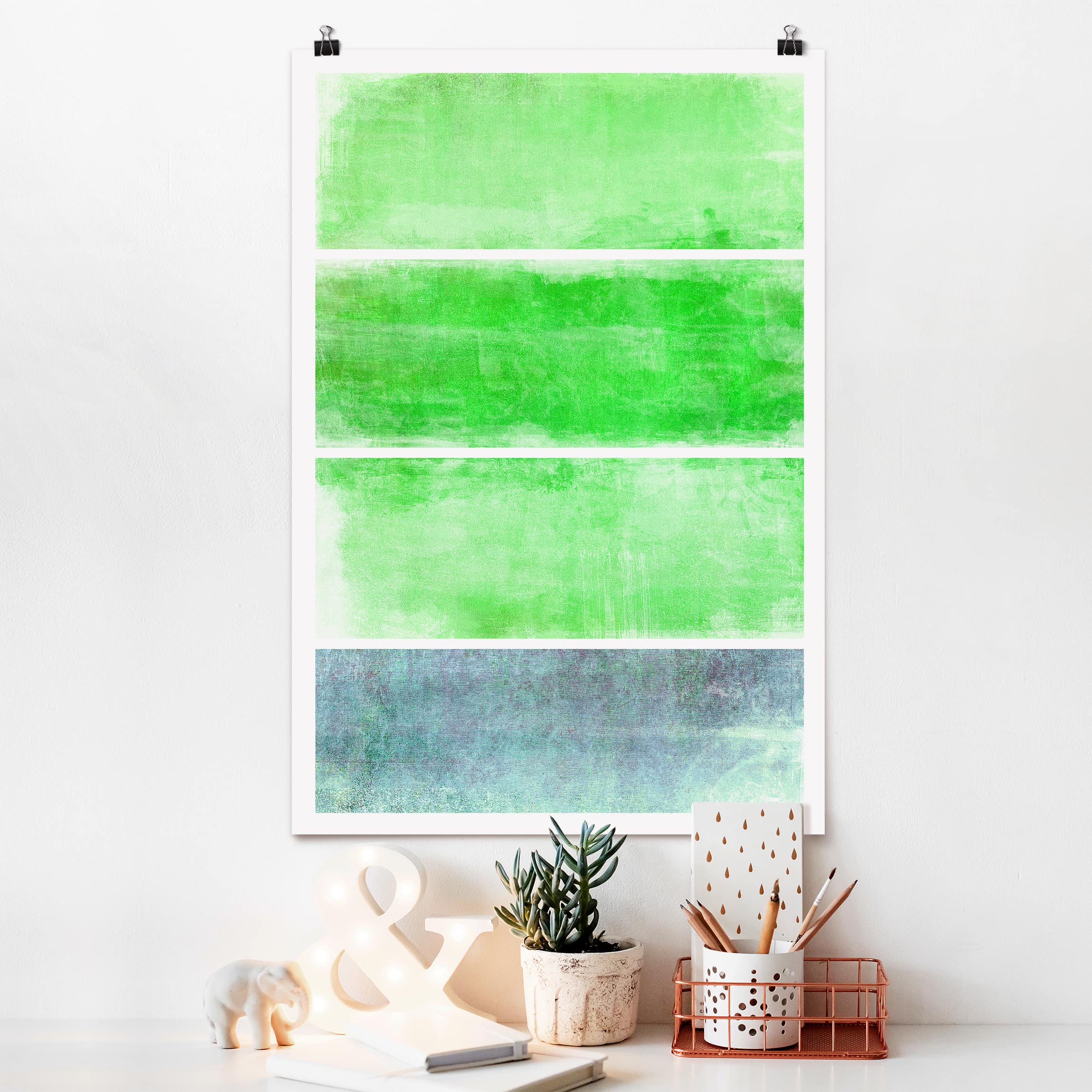 Poster - Hochformat Colour Harmony Green