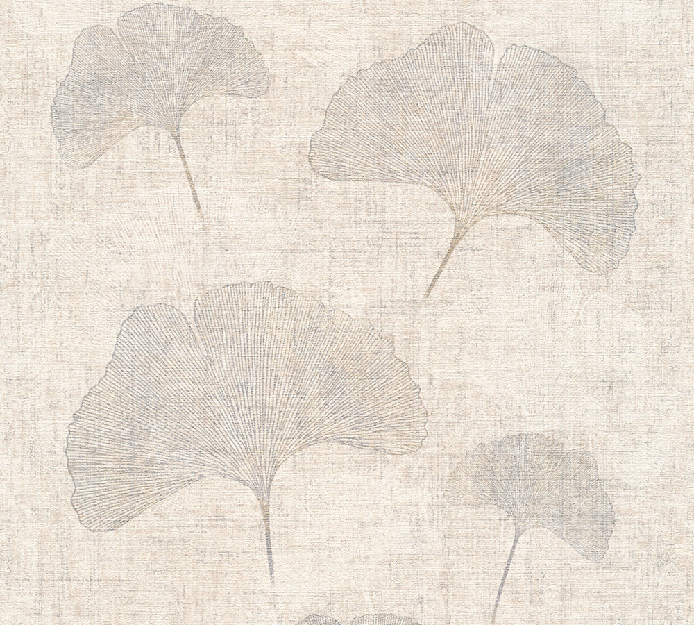 Metallic-Tapete A.S. Création Borneo in Beige Metallic - 322653