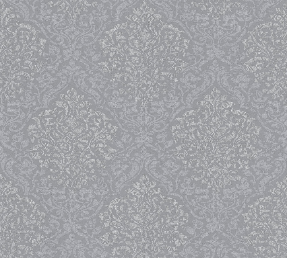 Metallic Mustertapete Architects Paper Alpha in Grau Metallic - 324801