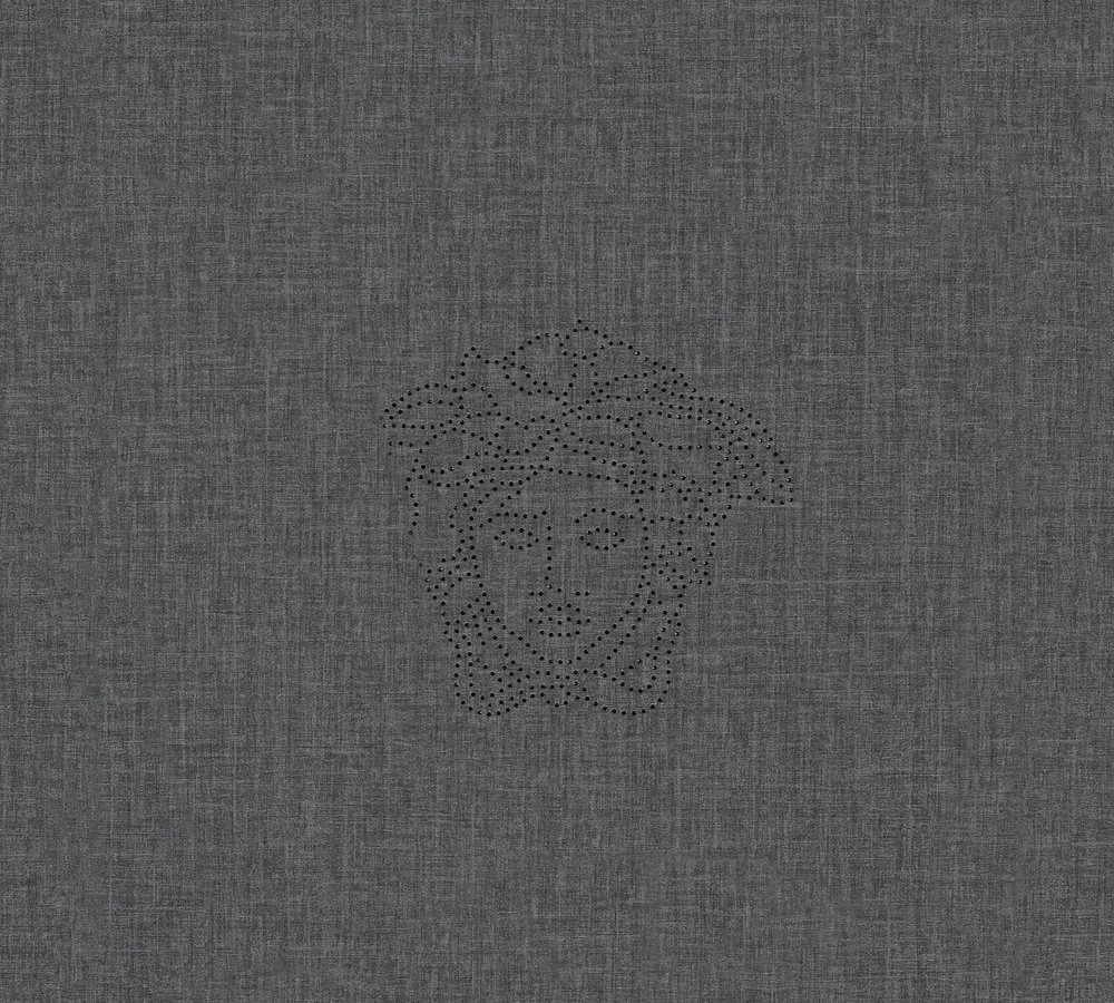 Metallic Mustertapete Versace wallpaper Versace 3 Medusa in Creme Metallic - 329504