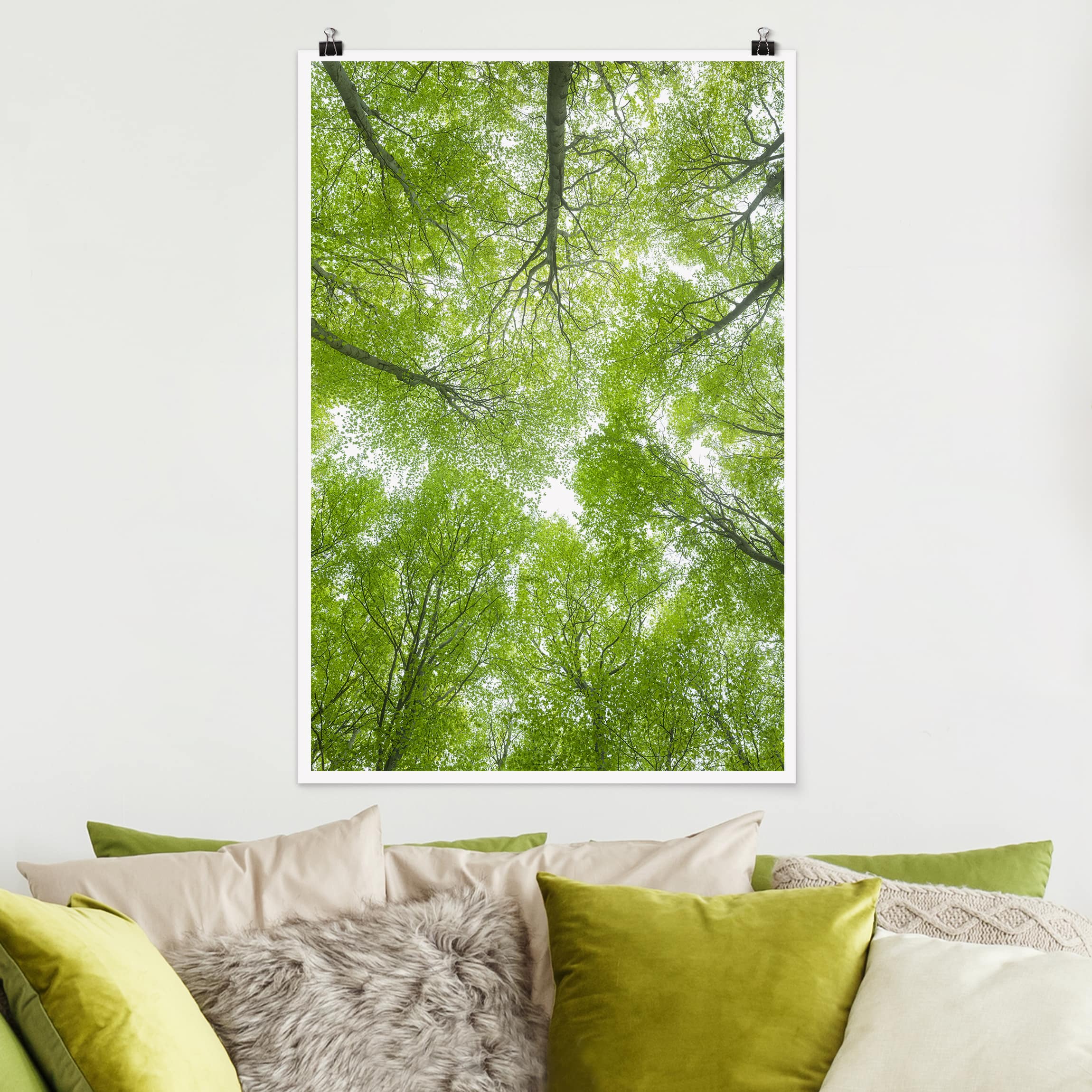 Poster - Hochformat Buchenwald am Lindkogel