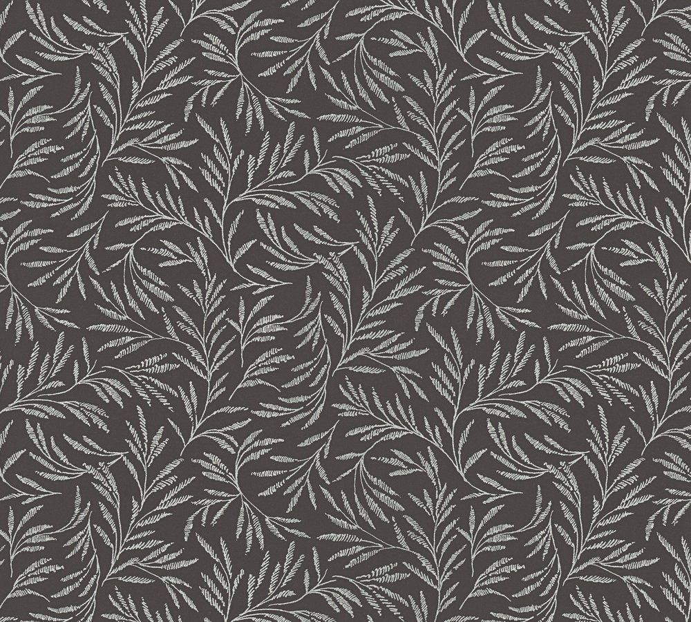 Metallic Mustertapete Architects Paper Alpha in Metallic Schwarz - 333265